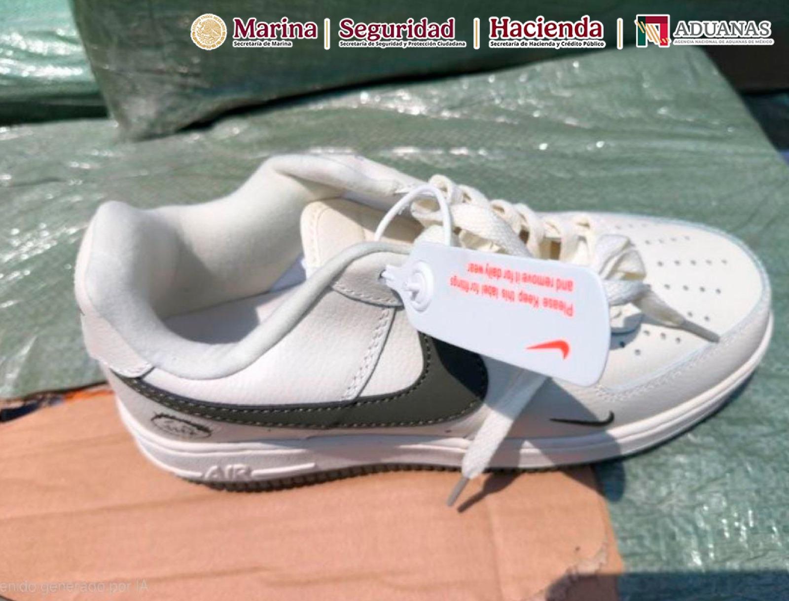 $!Decomisan más de 11 mil pares de calzado deportivo apócrifo en Manzanillo
