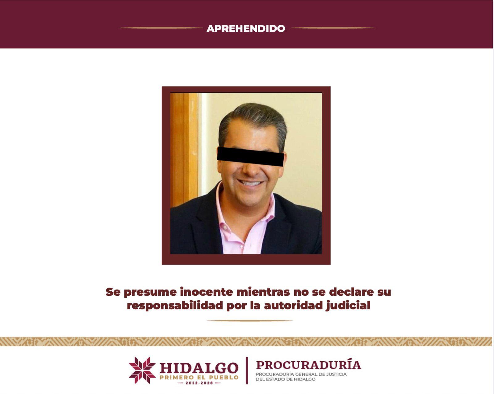 $!Detienen al ex alcalde de Pachuca, Hidalgo, por peculado