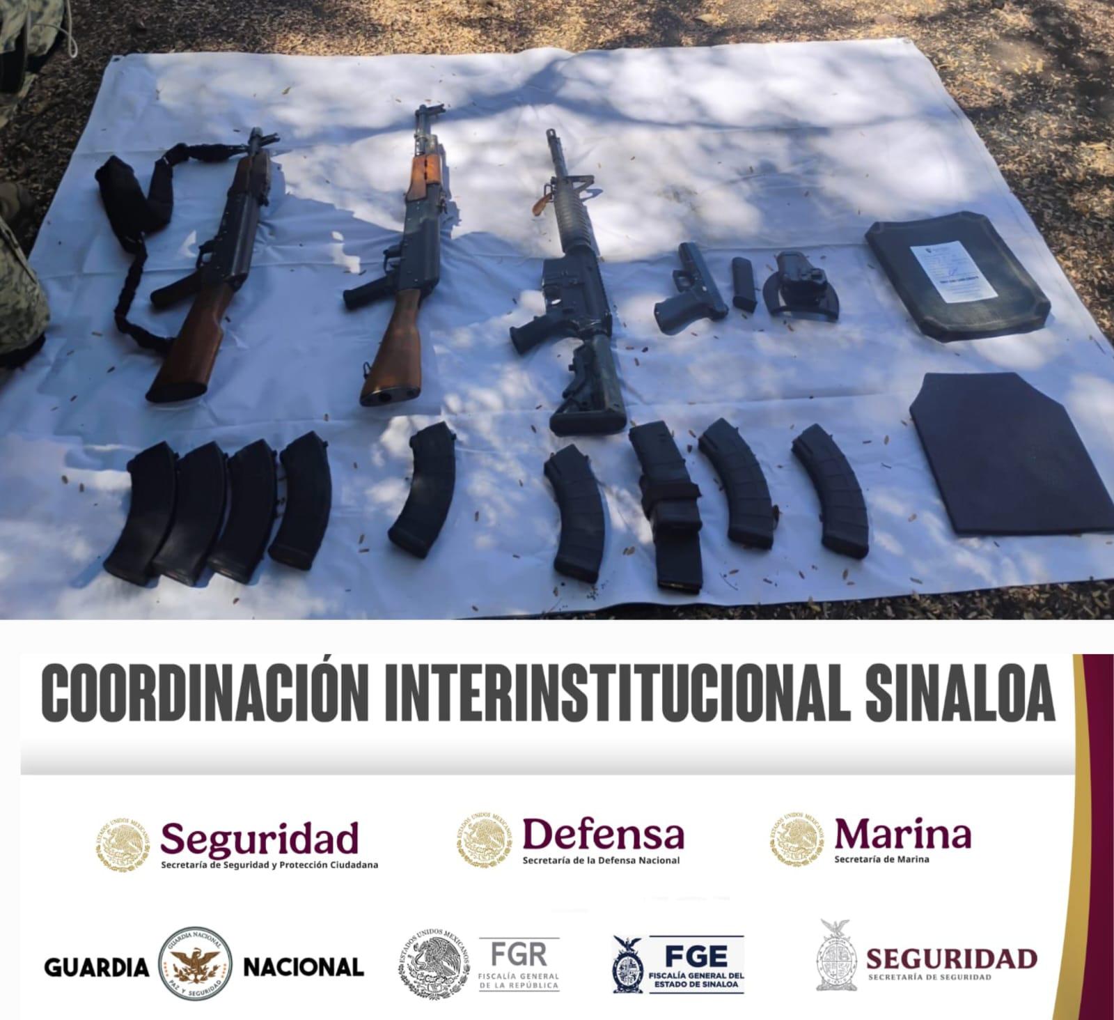 $!Recuperan 3 vehículos robados y aseguran armamento en Costa Rica, Culiacán