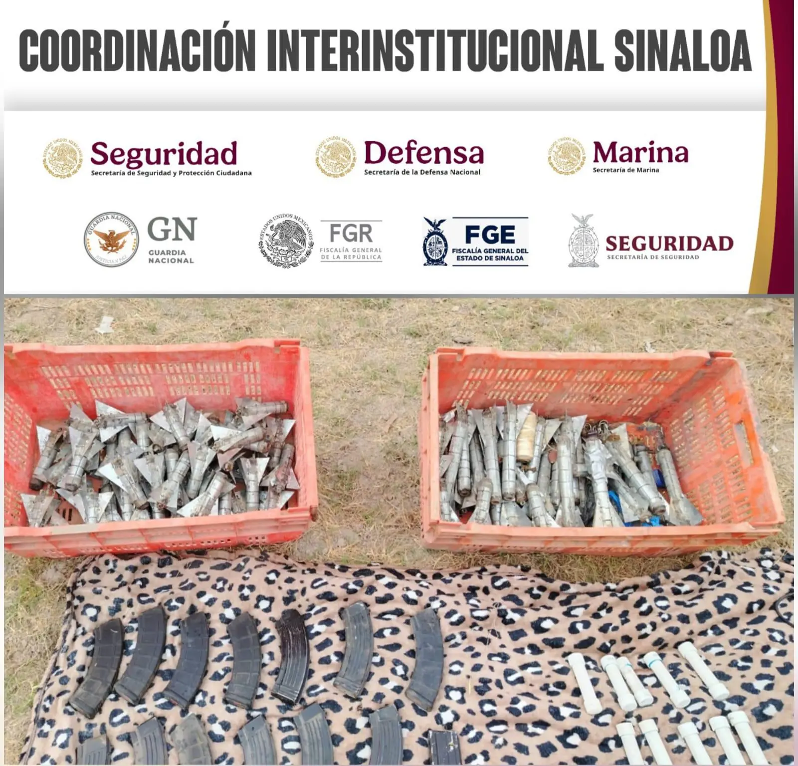 $!Desmantelan presunto campamento criminal tras agresión contra GN en Escuinapa