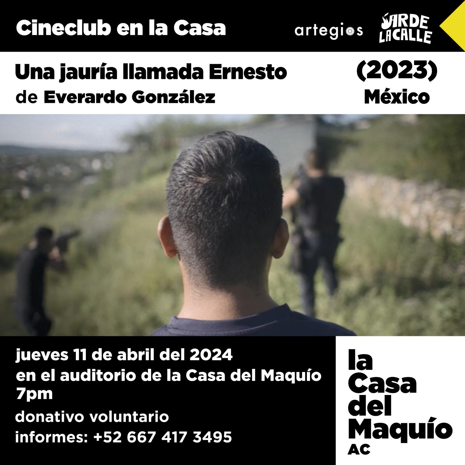 $!Proyectarán ‘Una jauría llamada Ernesto’, de Everardo González