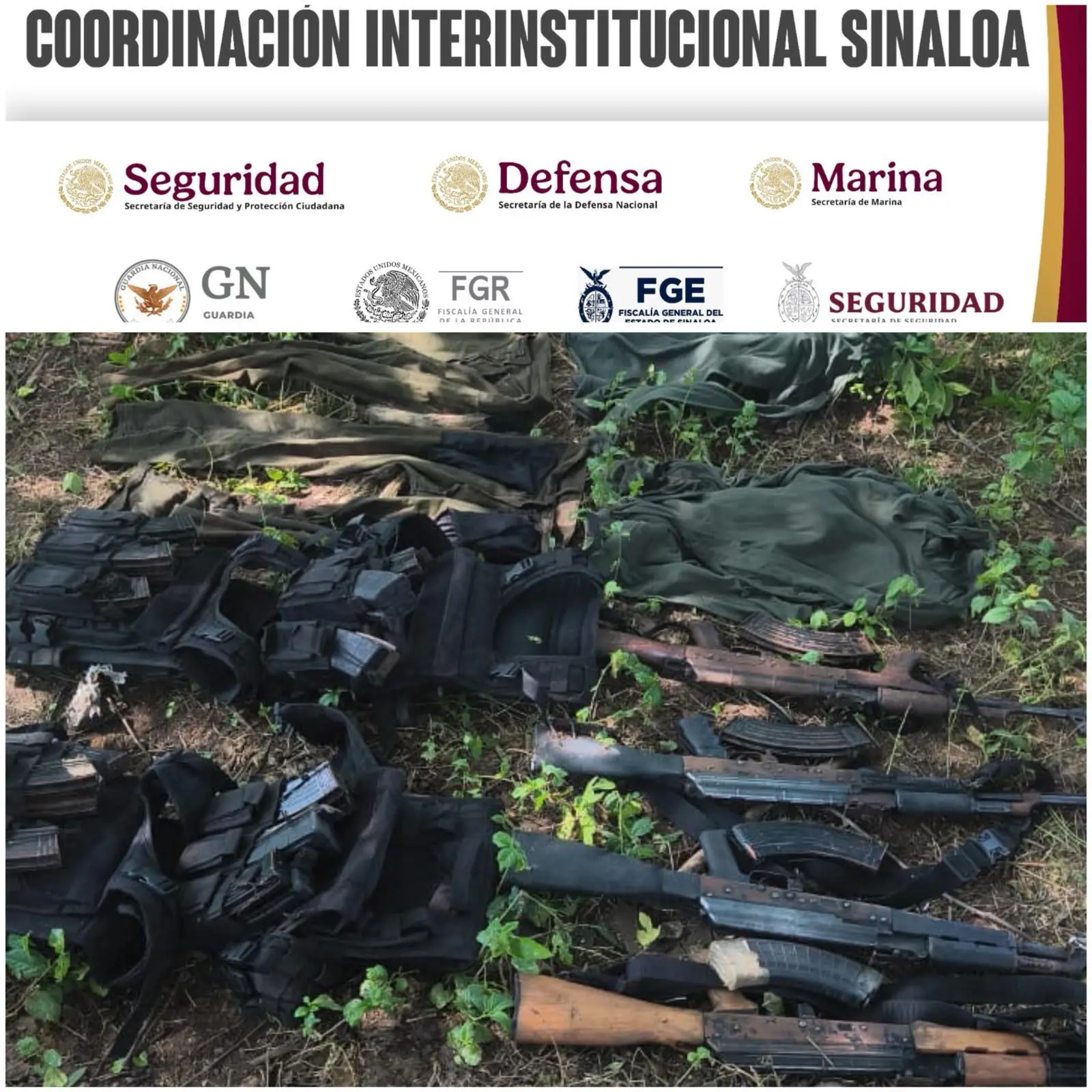 $!Desmantelan presunto campamento criminal y aseguran armas en El Recodo, Mazatlán