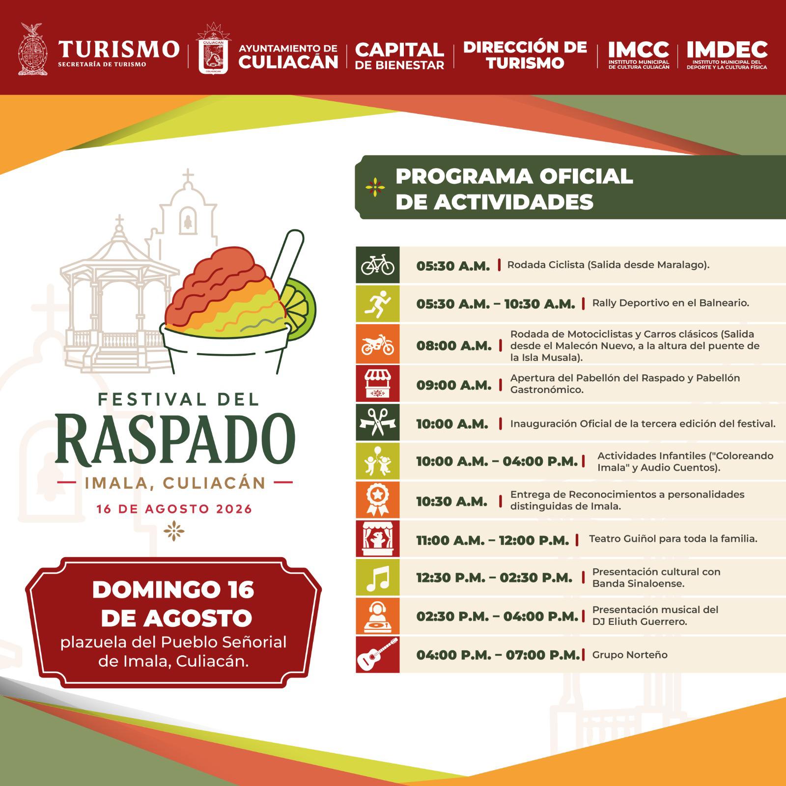 $!Invitan al Festival del Raspado en Imala este domingo 16 de agosto