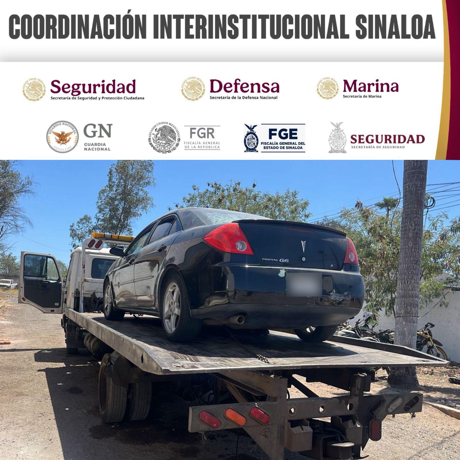 $!Recuperan vehículo con reporte de robo en la colonia Aurora, en Culiacán