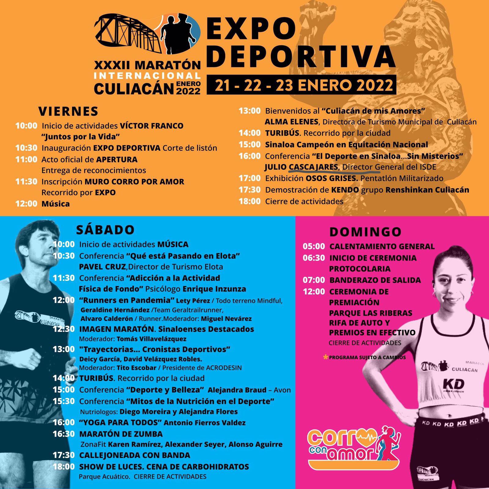 $!El Maratón Internacional de Culiacán 2022 está listo para celebrarse el próximo 23 de enero