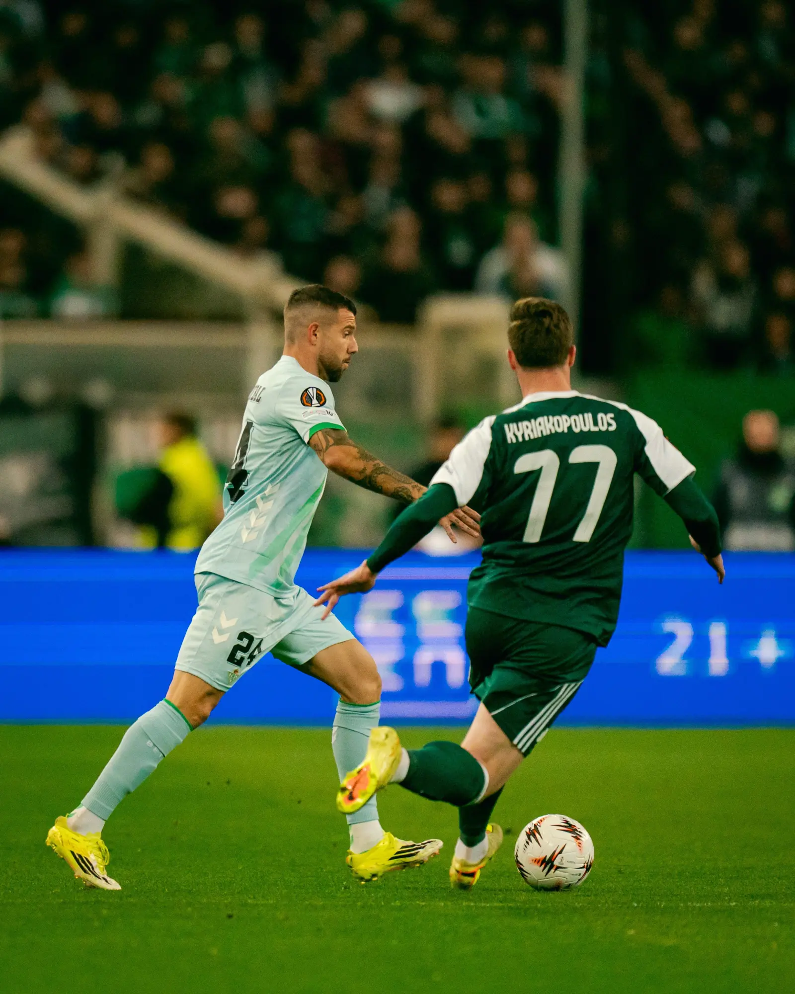 $!Betis, sin Fidalgo, cae ante Panathinaikos y buscará remontar en la Europa League