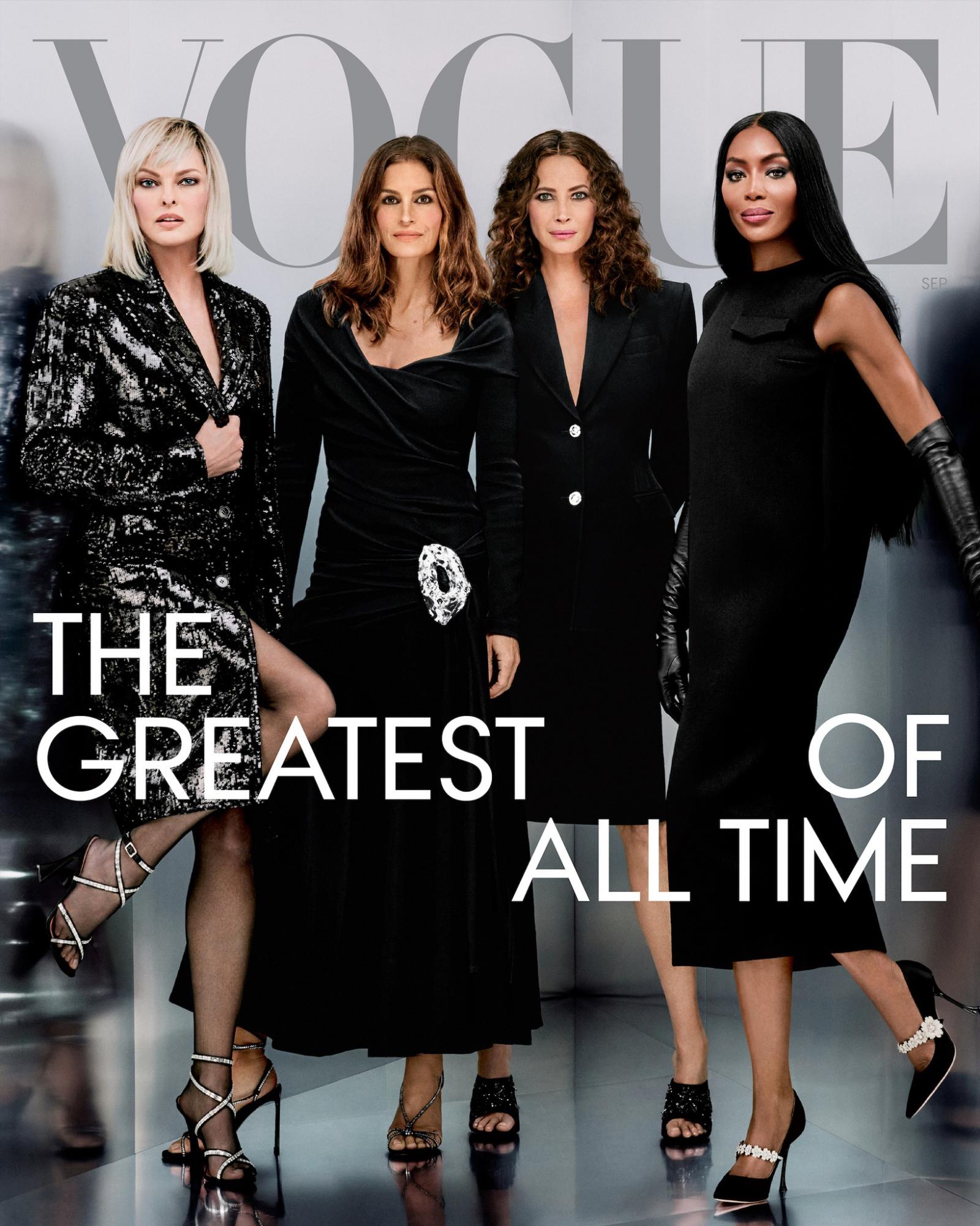 $!Reúne Vogue a supermodelos de los 90 para su portada de septiembre