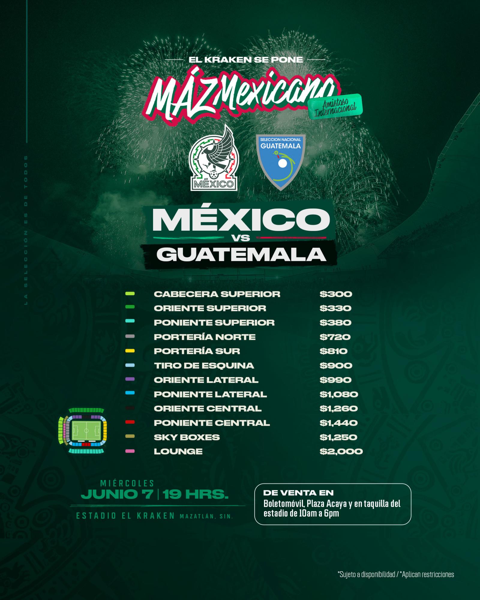 $!Abren preventa de boletos para juego de la Selección Mexicana en el Kraken