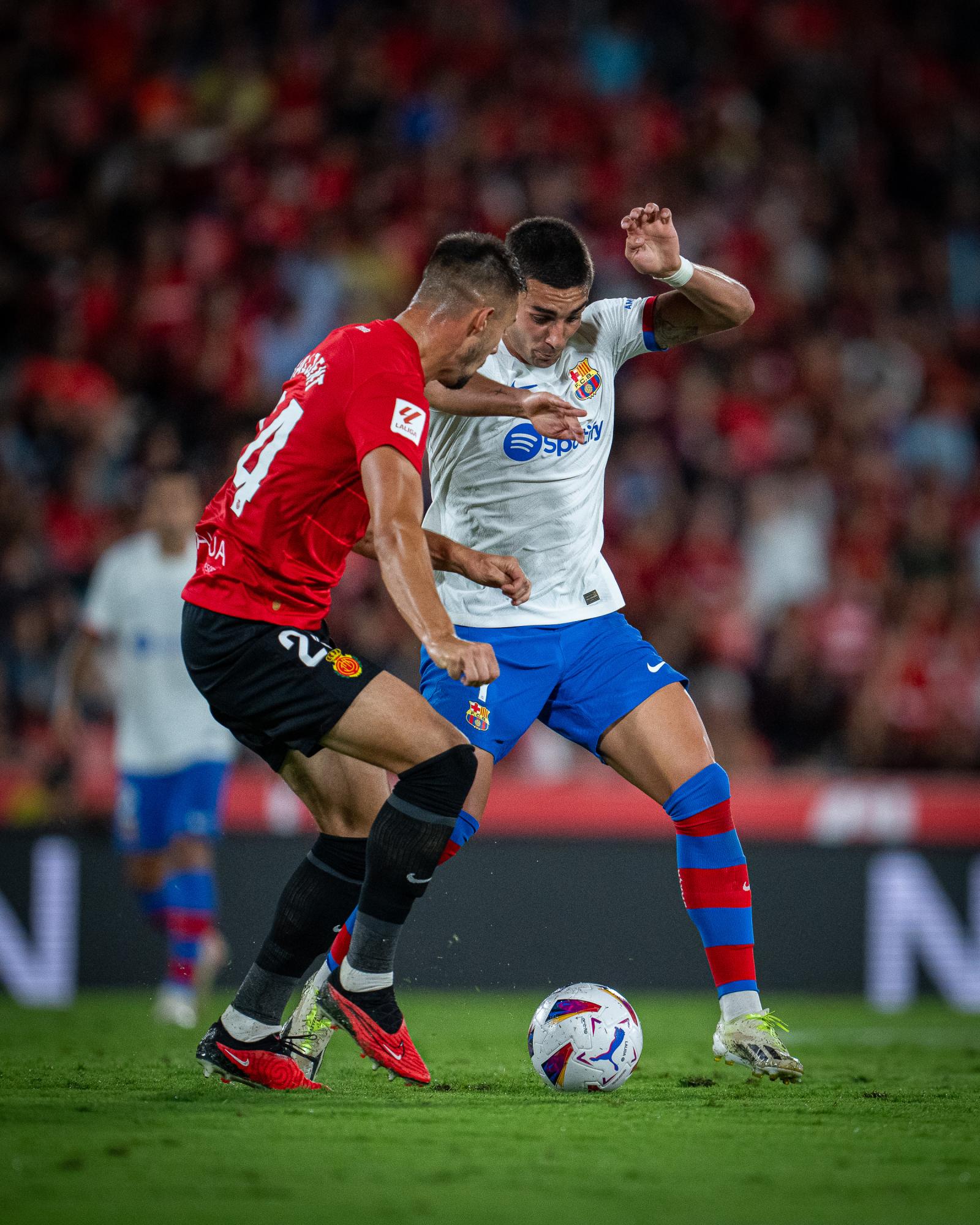 $!El Mallorca de Javier Agurre frena al Barcelona, al arrancarle un empate