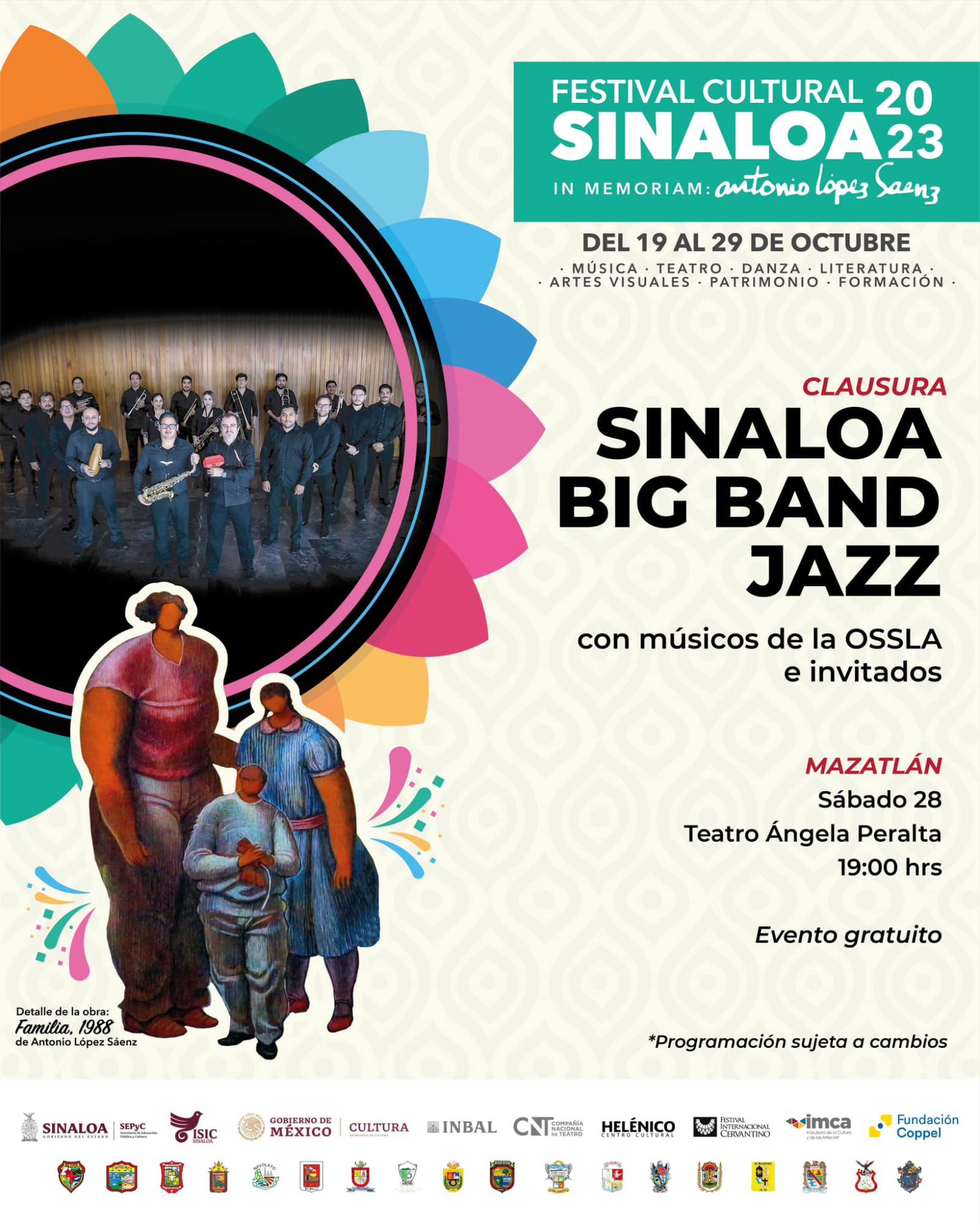 $!Big Band Jazz se presentará en el Teatro Ángela Peralta de Mazatlán, el sábado 28.