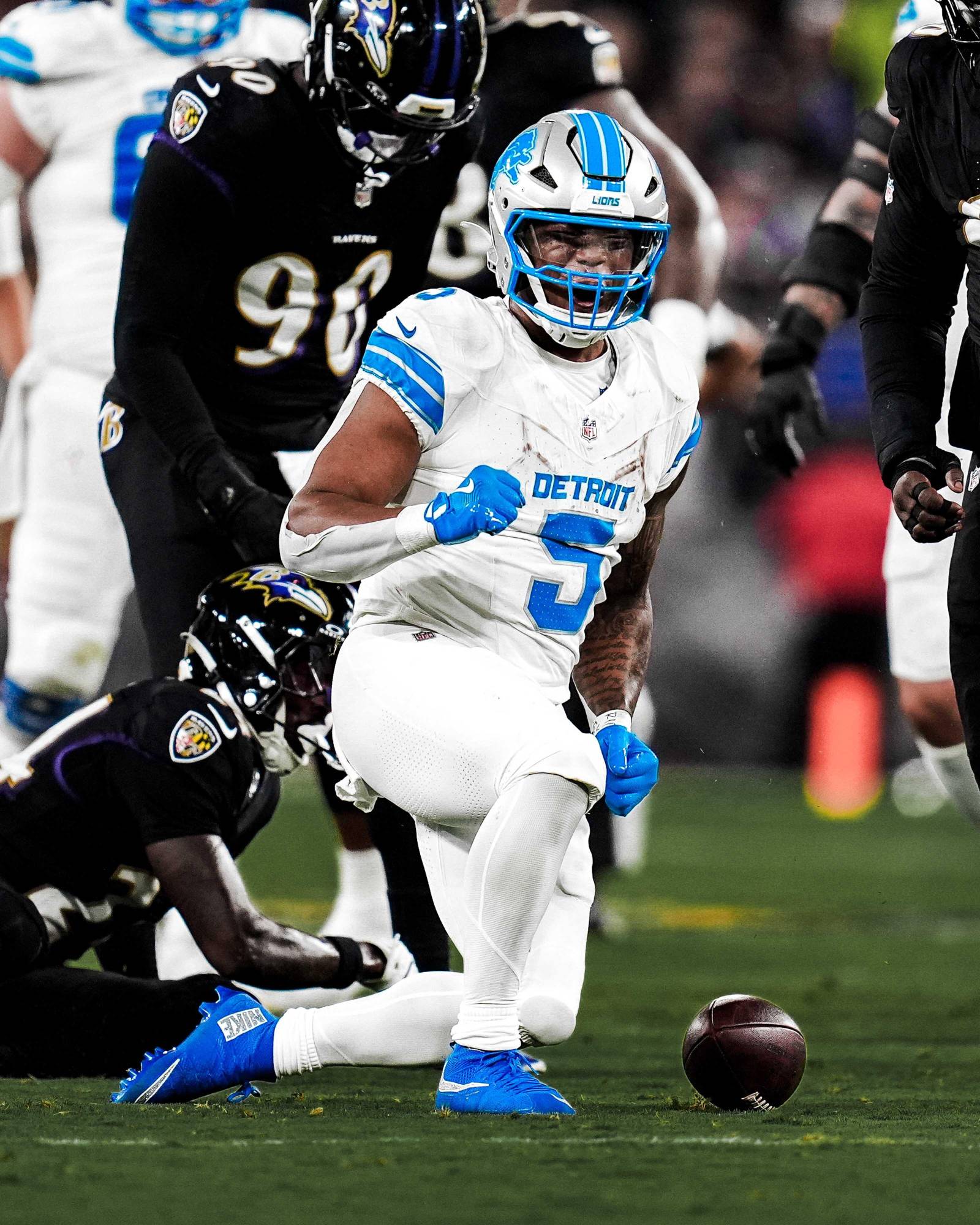 $!Detroit consigue una victoria espectacular ante Baltimore en el MNF