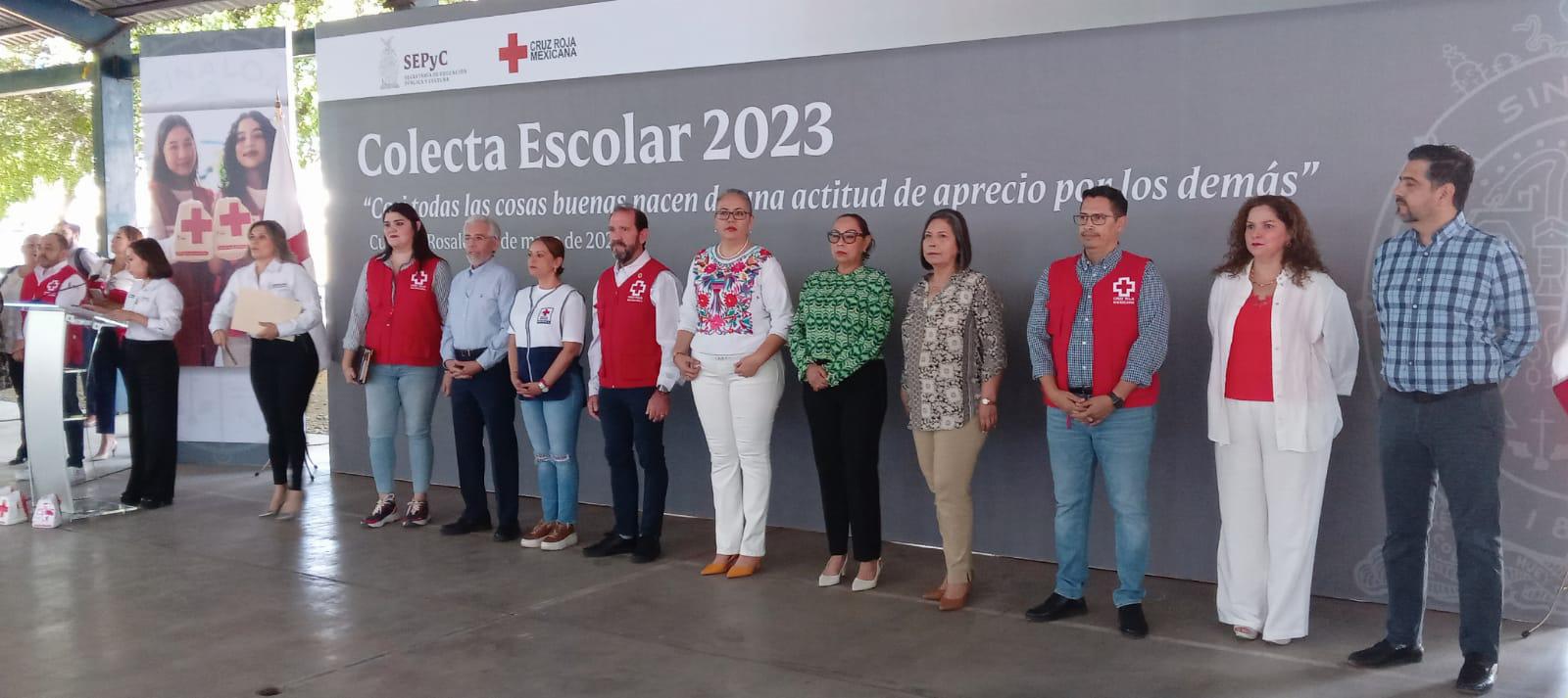$!Cruz Roja arranca Colecta Escolar en Sinaloa