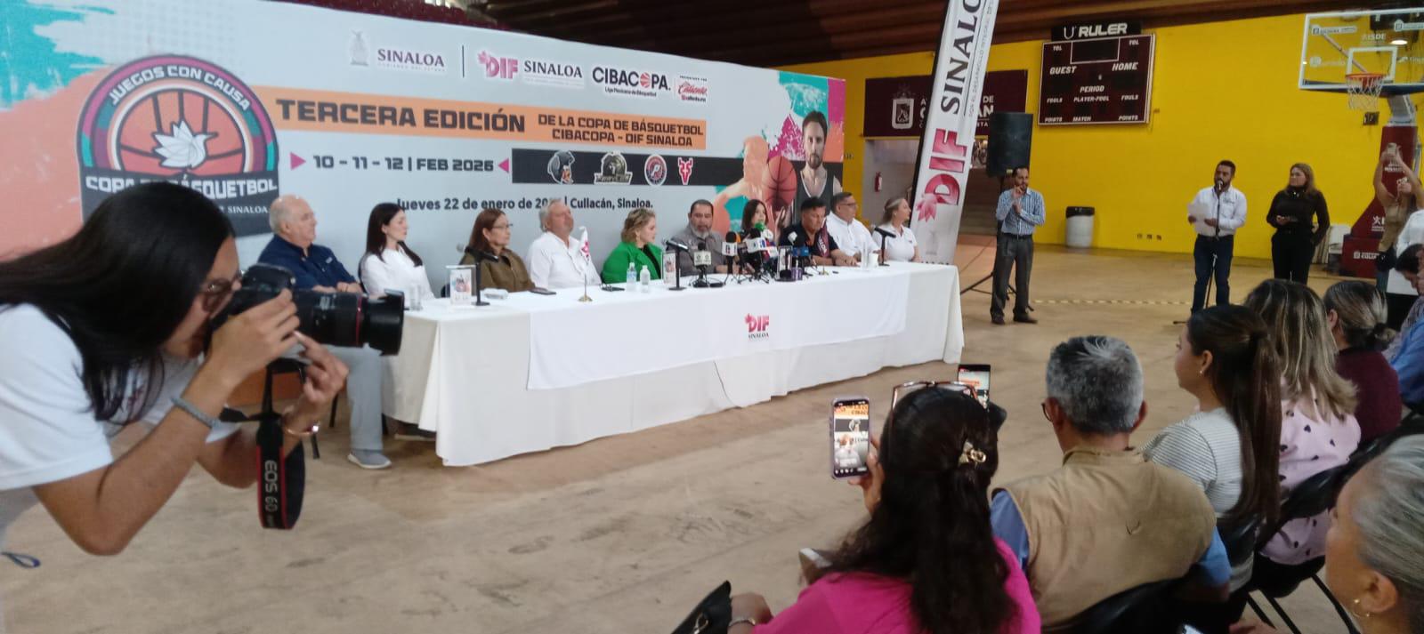$!Anuncian tercera edición de la Copa de Basquetbol Cibacopa–DIF Sinaloa 2026