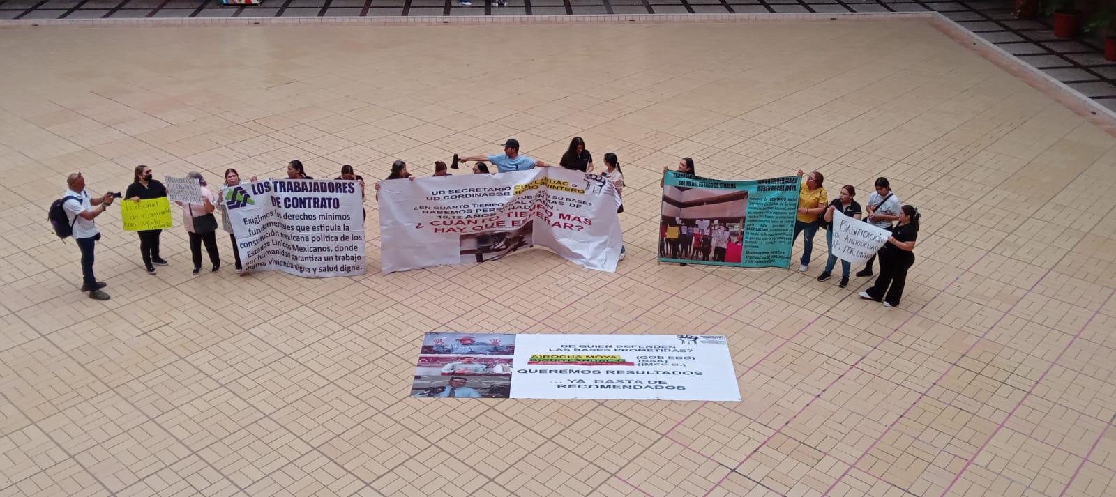 $!Una semana más de manifestaciones de trabajadores de salud en Sinaloa