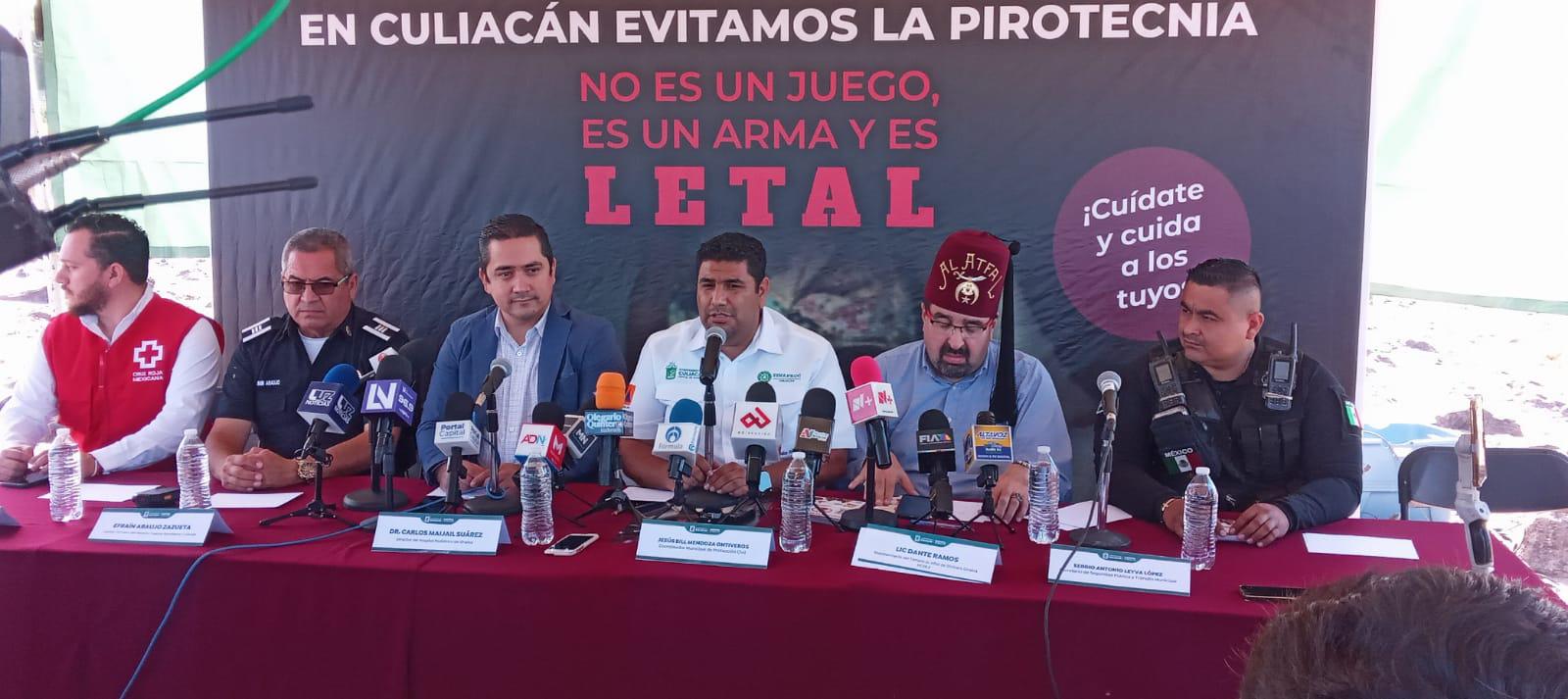 $!Relanzan campaña antipirotecnia en Culiacán y muestran daños por explosivos