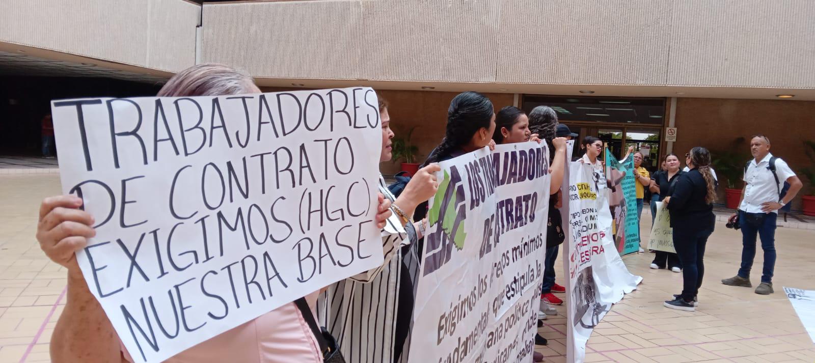 $!Una semana más de manifestaciones de trabajadores de salud en Sinaloa