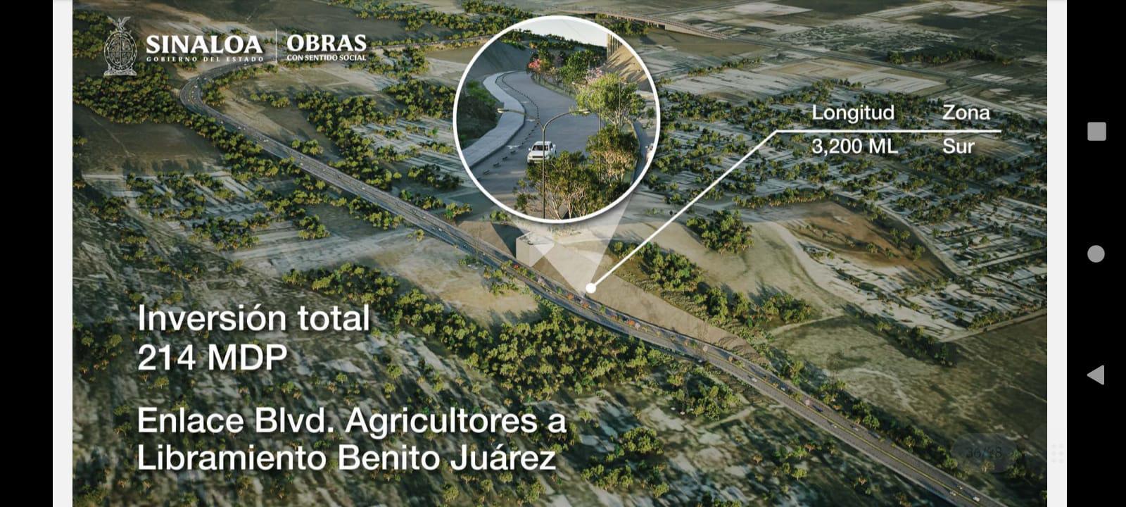 $!Nuevo malecón de Culiacán y paso superior en Mazatlán son parte del plan de obras estatal