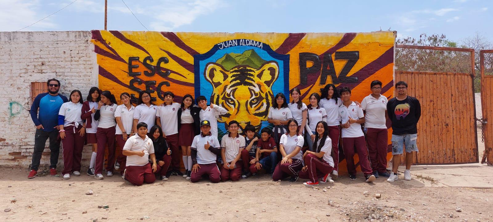 $!Estudiantes de secundaria en Culiacán dejan su legado en murales