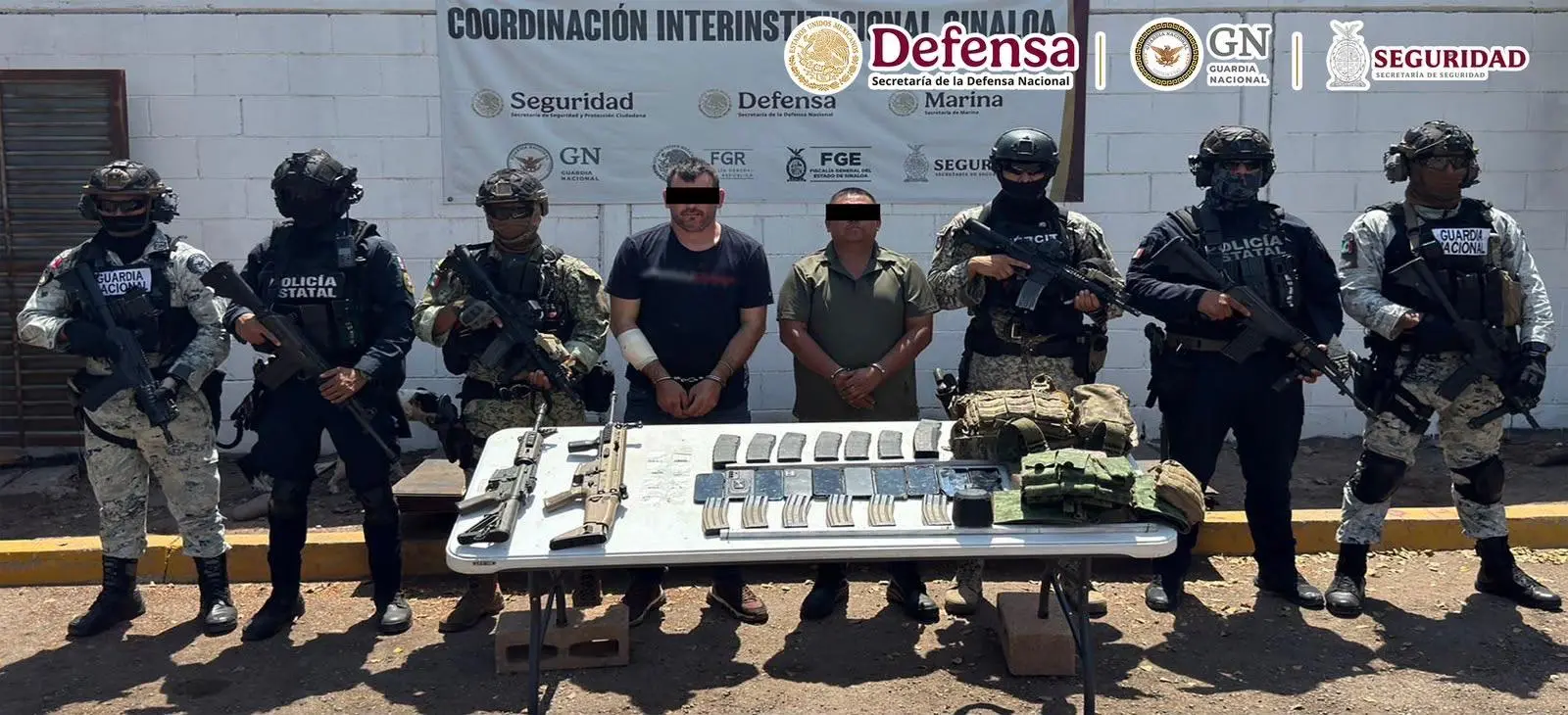 $!Confirma Gabinete de Seguridad detención de ‘Güero Pin’ y ex jefe policíaco de Escuinapa