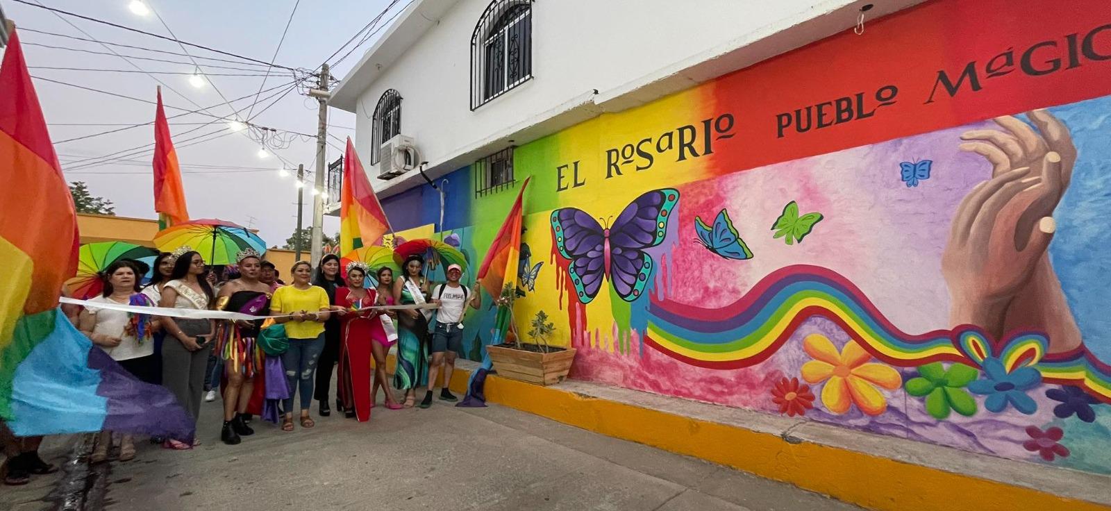 $!Develan mural de la diversidad en Rosario