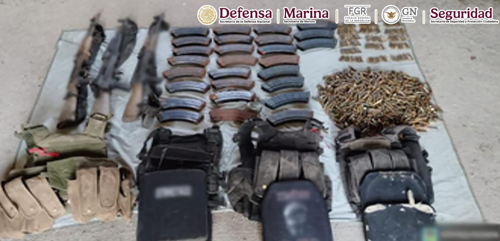 $!En operativos diferentes, militares y policías detienen a tres y abaten a dos en Sinaloa