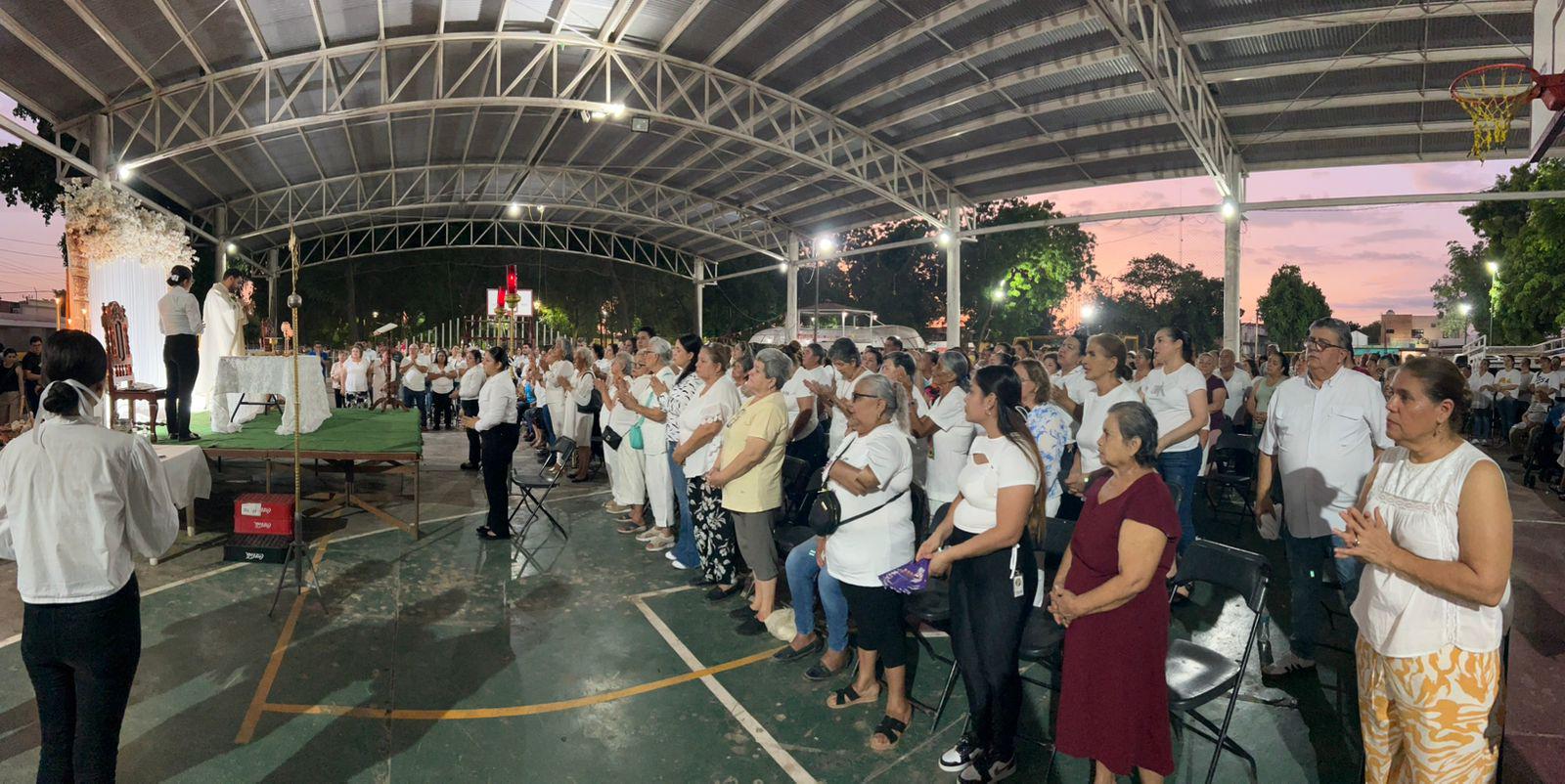 $!Organizan misa en plazuela de Aguaruto por desaparición de su síndico