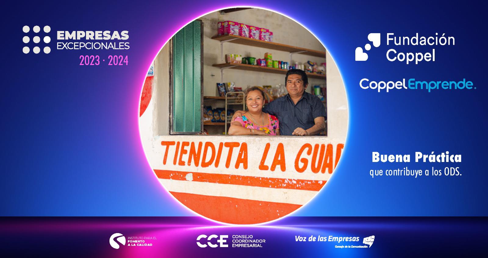 $!Recibe Fundación Coppel premio ‘Empresa Excepcional’ por apoyo a los microempresarios