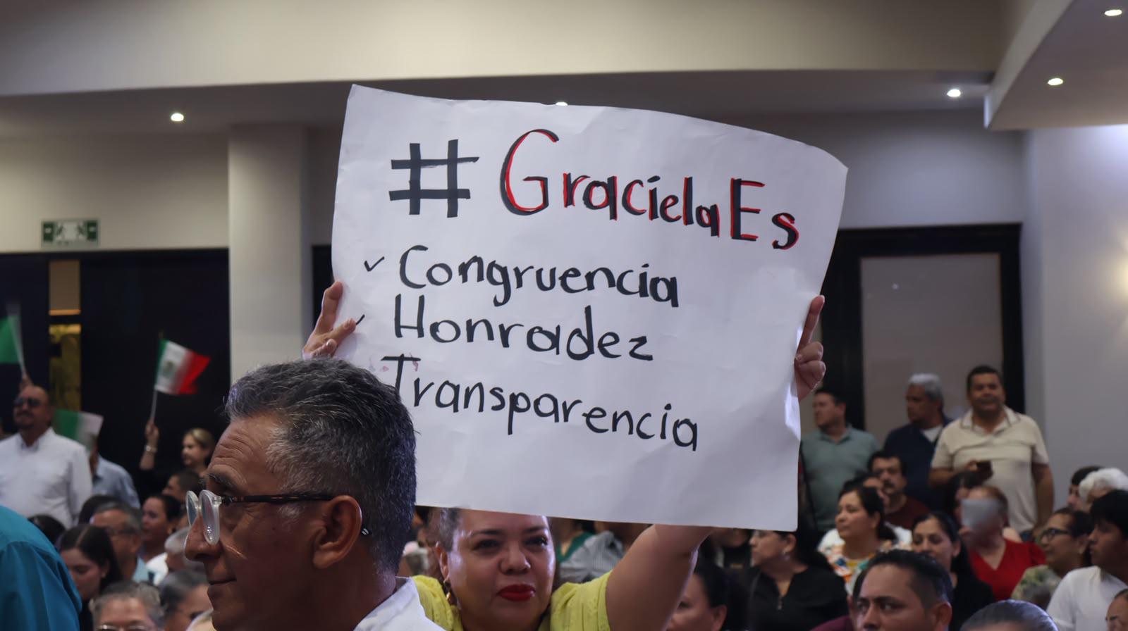 $!Graciela Domínguez busca encabezar la defensa de la transformación en Sinaloa