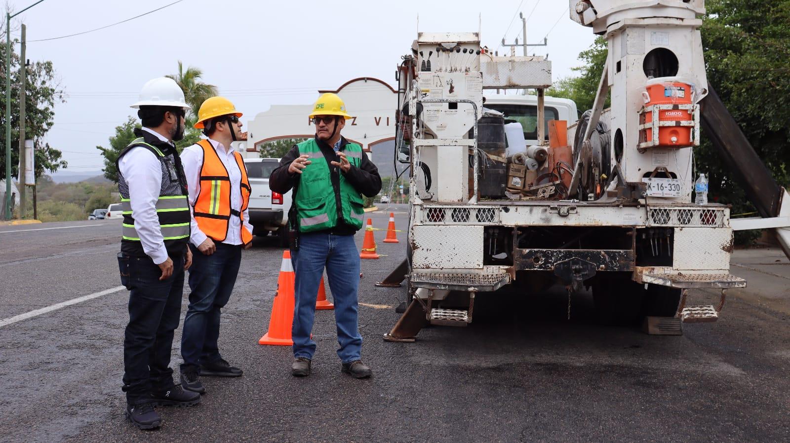 $!En cuatro días, Badiraguato recibe ‘manita de gato’ en infraestructura de servicio de energía eléctrica
