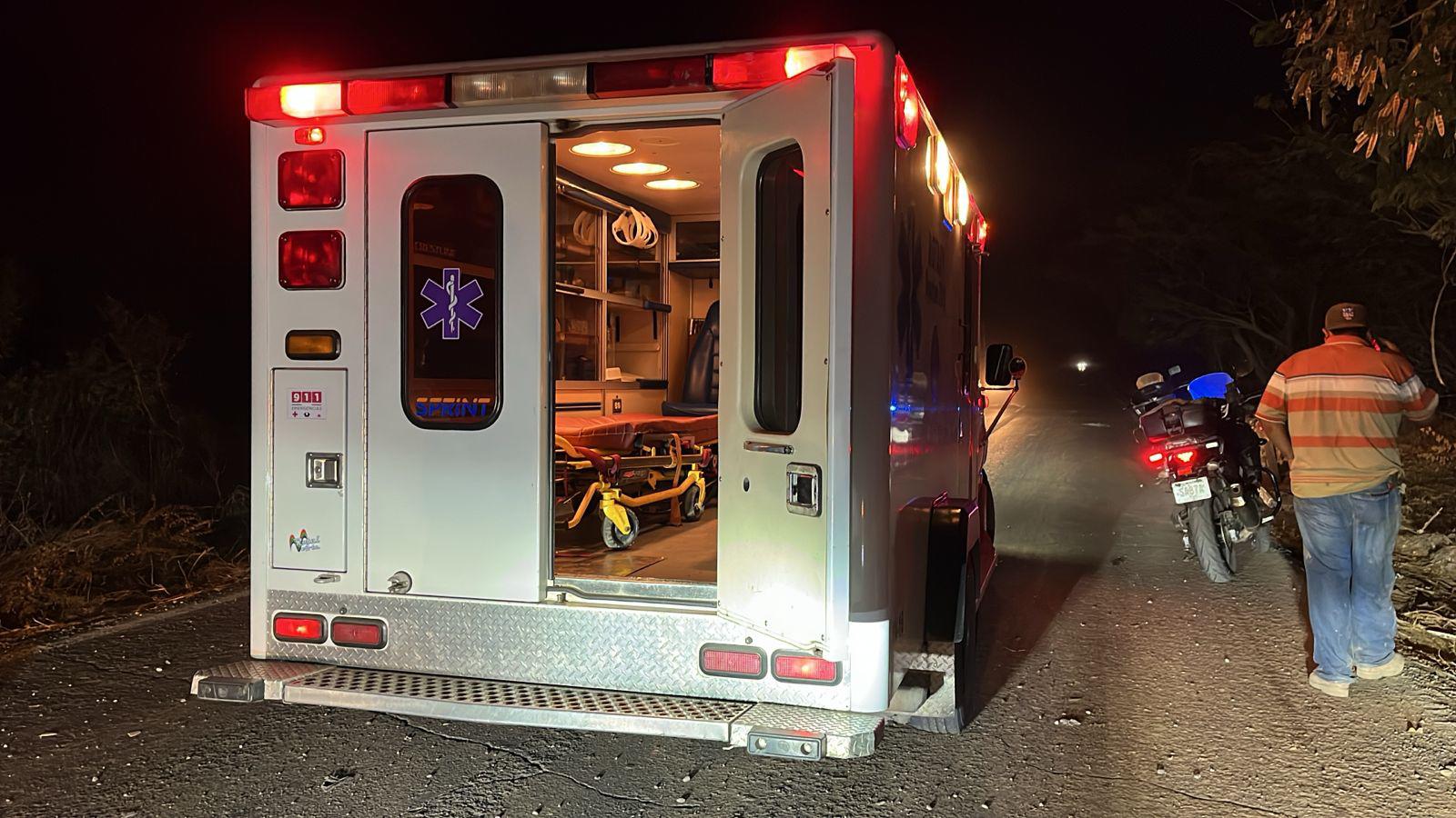 $!Camioneta se sale de la carretera Villa Unión-Walamo y choca contra árbol