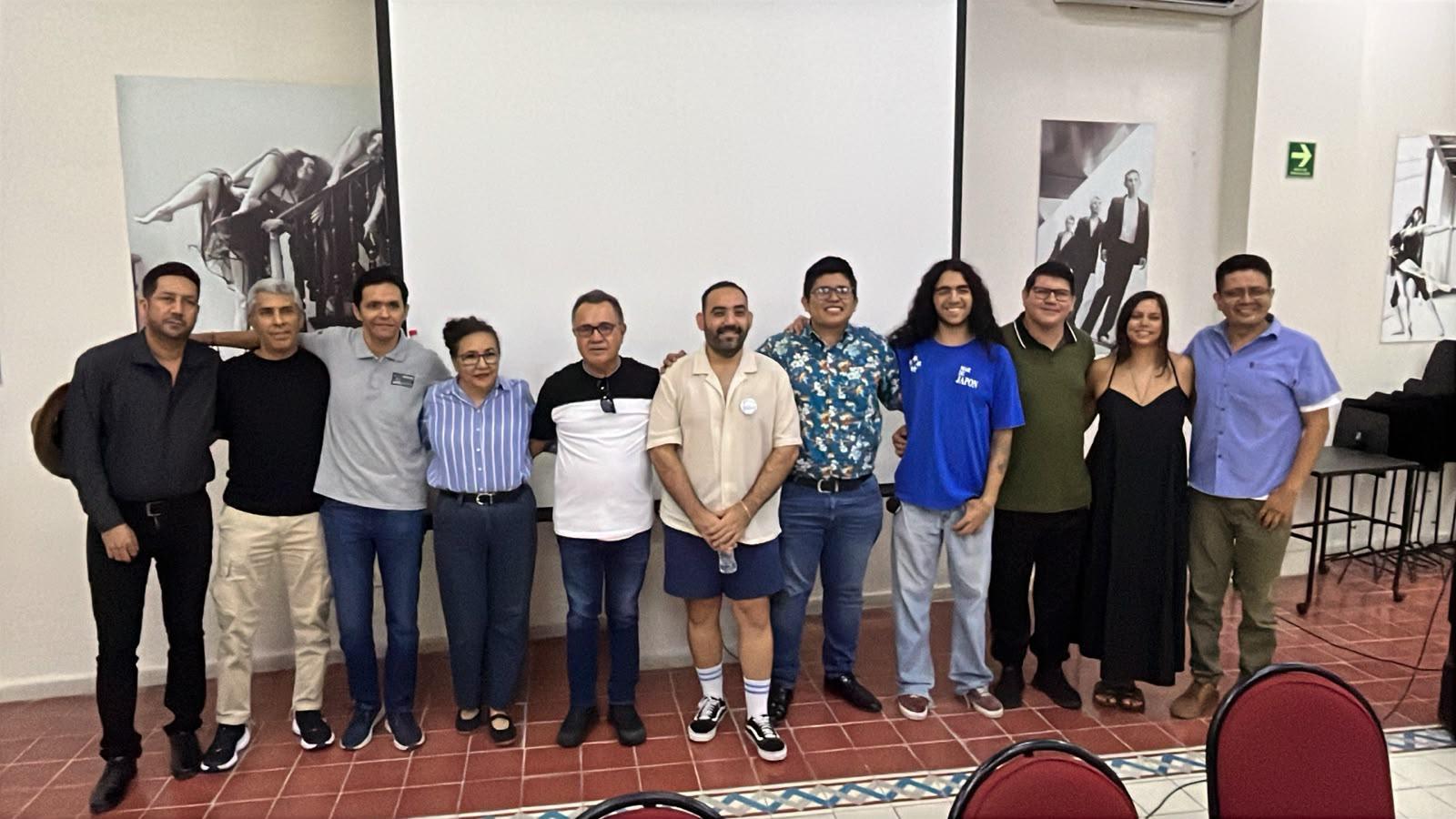 $!Autoridades educativas, músicos y percusionistas participaron en la presentación del primer Foro de Percusiones CMA 2026, dirigido a estudiantes, docentes y público en general.