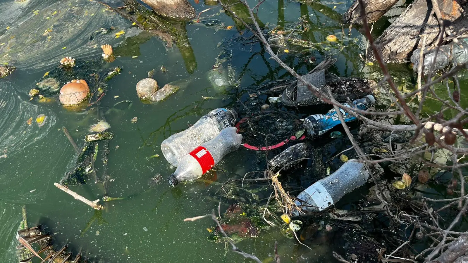 $!Continúa fuga de drenaje que contamina desde hace una semana el Estero del Yugo