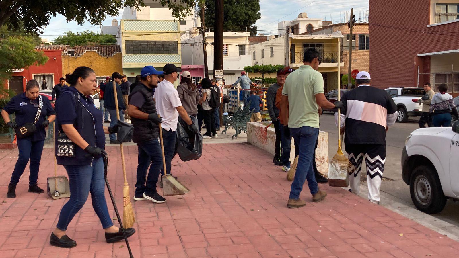 $!Reanuda Jumapam las jornadas de limpieza con una nueva ‘manita de gato’ al Parque Ángel Flores