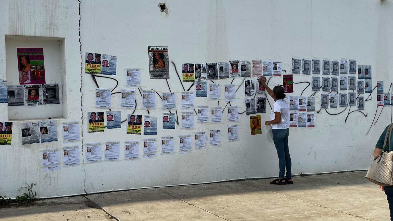 $!Colectivos de búsqueda colocan fichas para denunciar abandono del Centro de Identificación Humana en Mazatlán