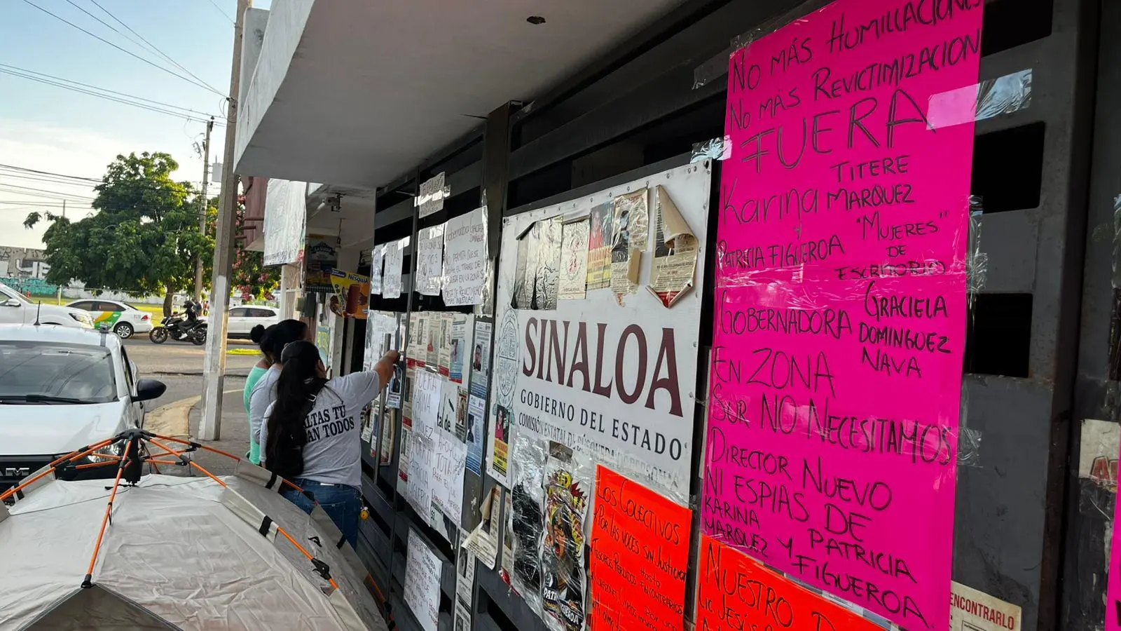 $!Toman integrantes de colectivos Comisión Estatal de Búsqueda en zona sur de Sinaloa