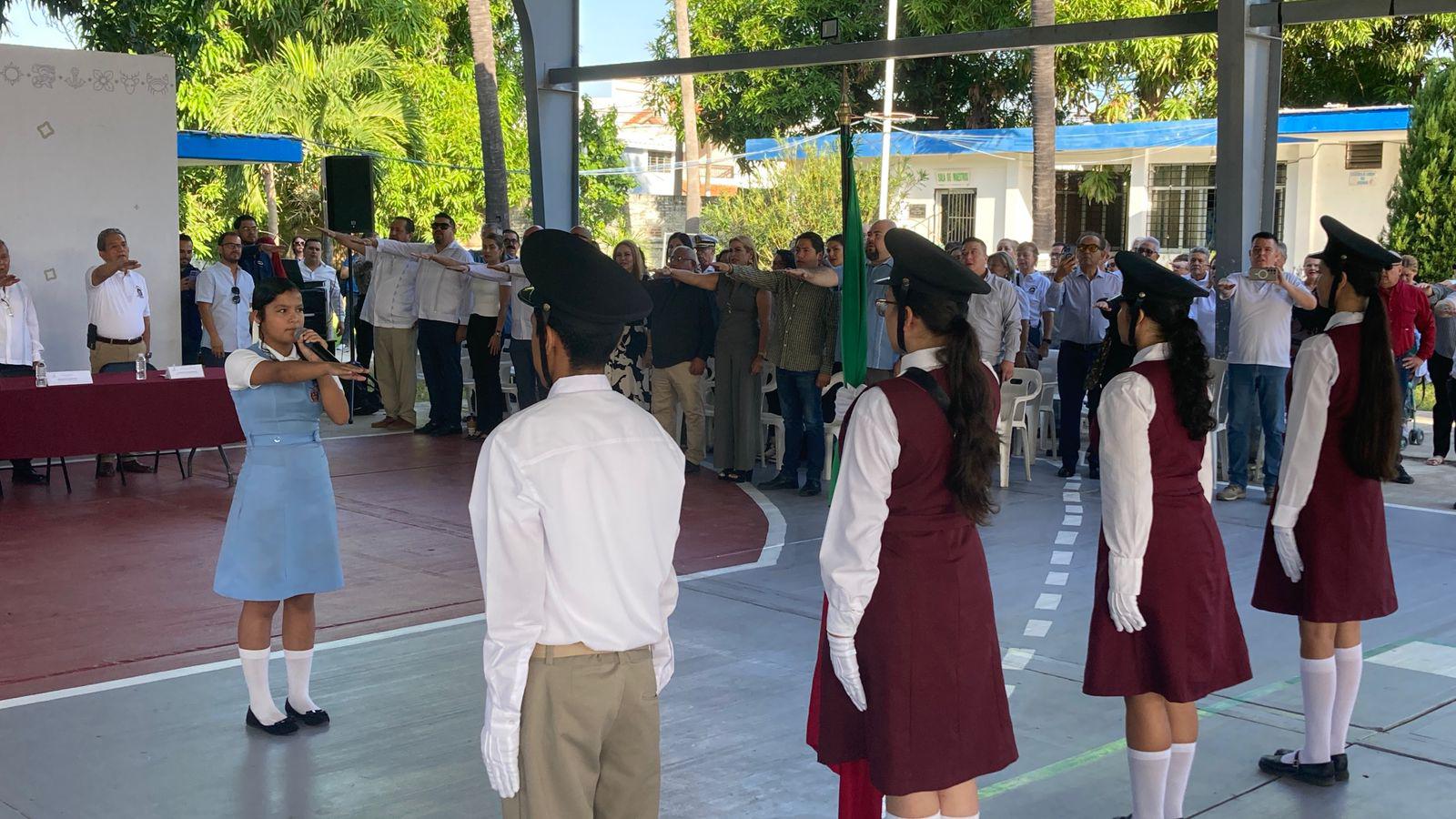 $!Celebra Escuela Secundaria General 1 los 60 años de su fundación con el Lunes Cívico