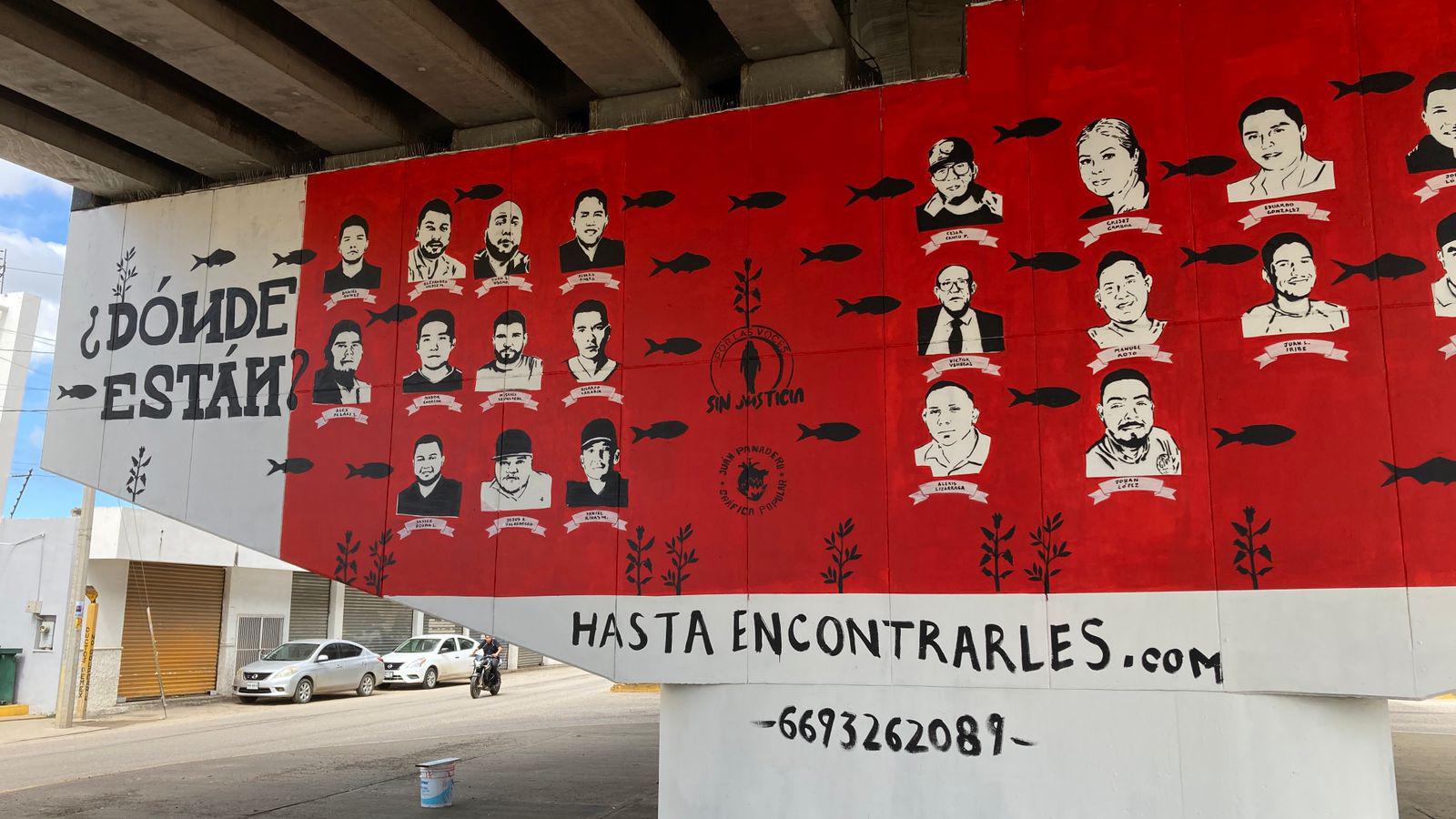 $!Plasman el mural ‘Hasta encontrarles’, una expresión de memoria y resistencia por los desaparecidos de Mazatlán