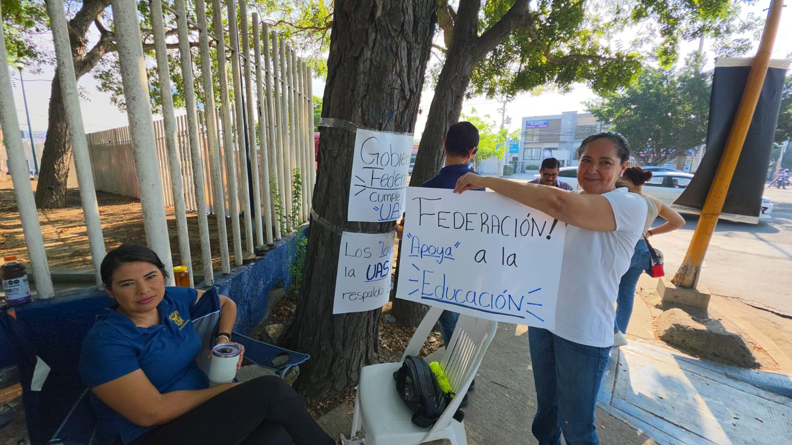 $!Continúa paro indefinido de trabajadores de la UAS en Mazatlán; exigen pago de salarios y prestaciones
