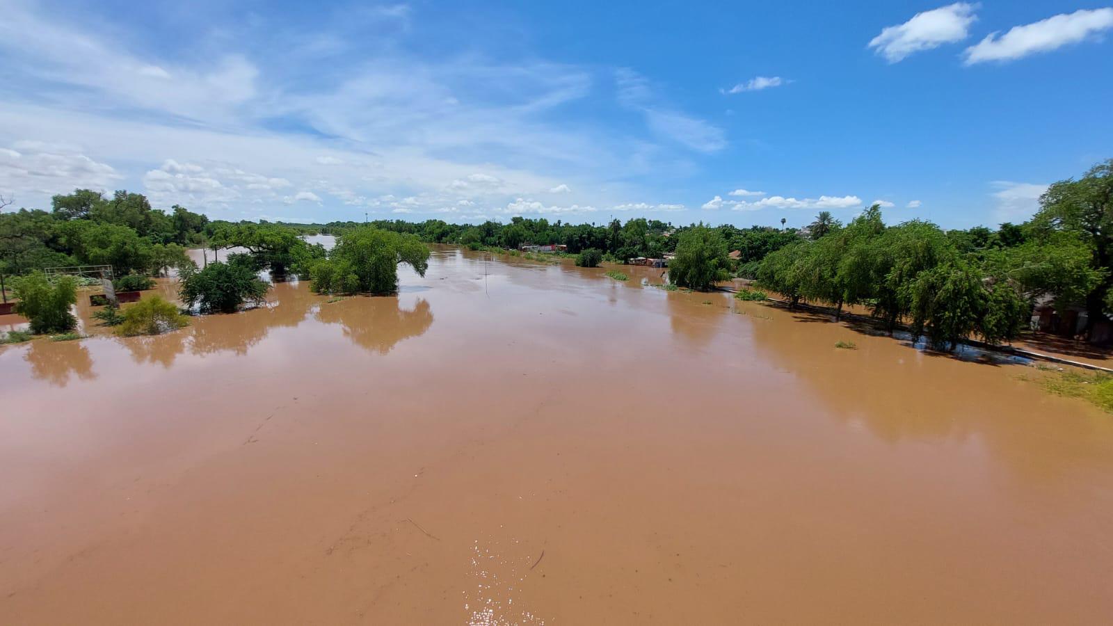 $!Advierten en Guasave posible riesgo por creciente del Río Sinaloa