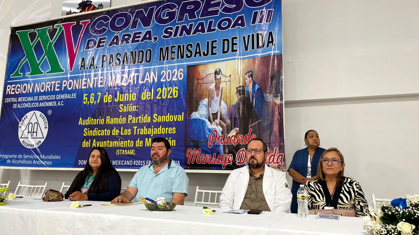 $!Inauguran en Mazatlán la edición 25 del Congreso de Área Sinaloa 3 de Alcohólicos Anónimos