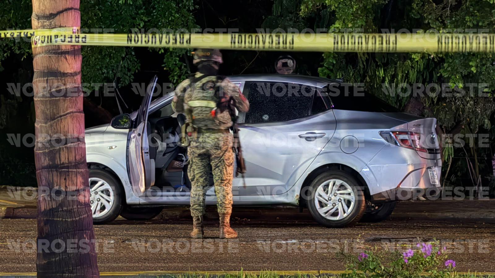 $!Hieren de bala a menor pasajero de transporte por plataforma en Mazatlán