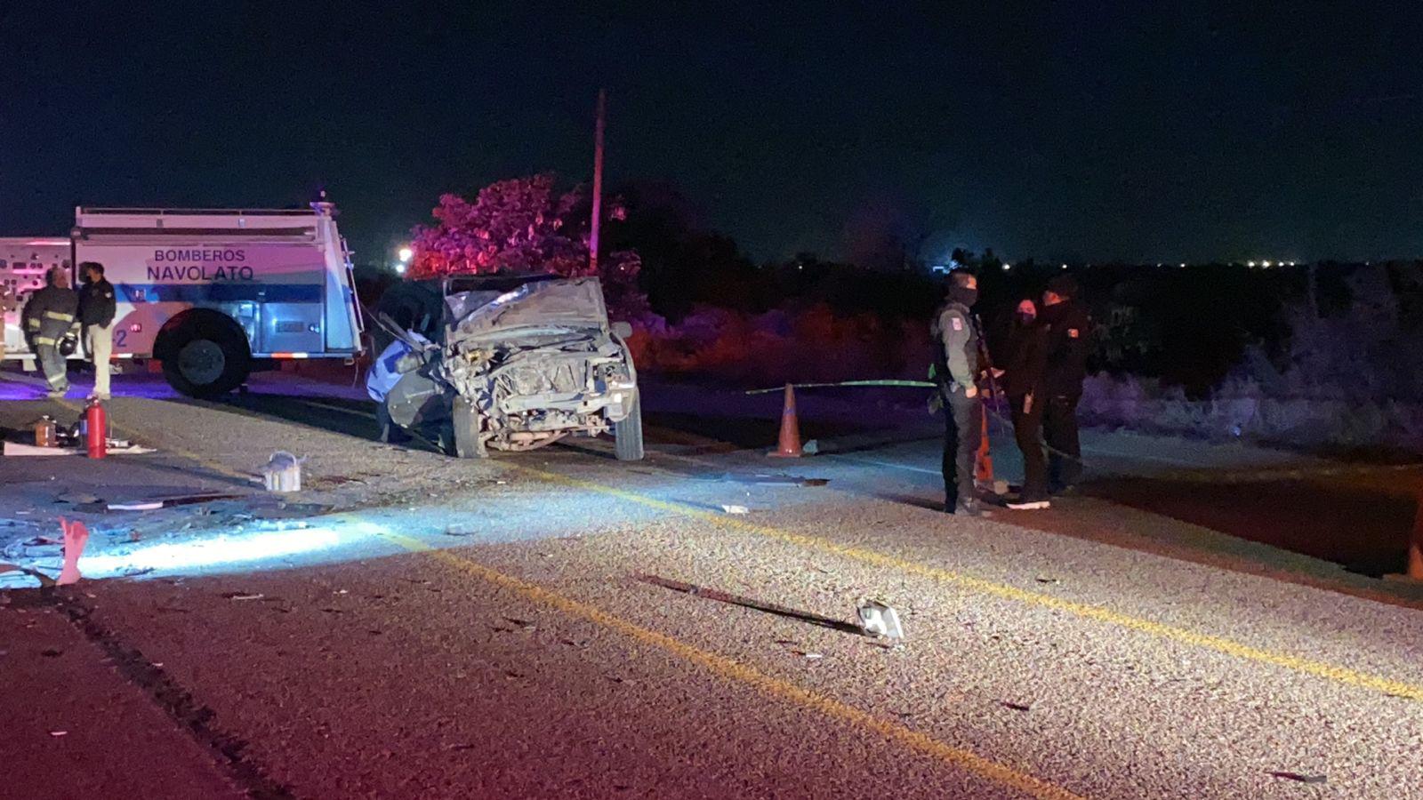 $!Muere mujer en choque en Navolato