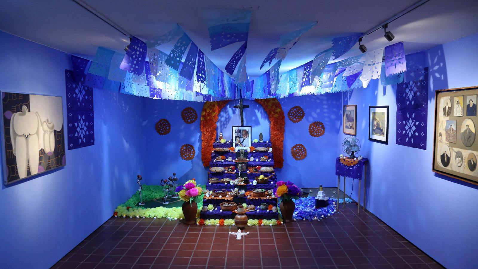 $!Un altar dedicado a Antonio López Sáenz en el Museo de Arte de Sinaloa.