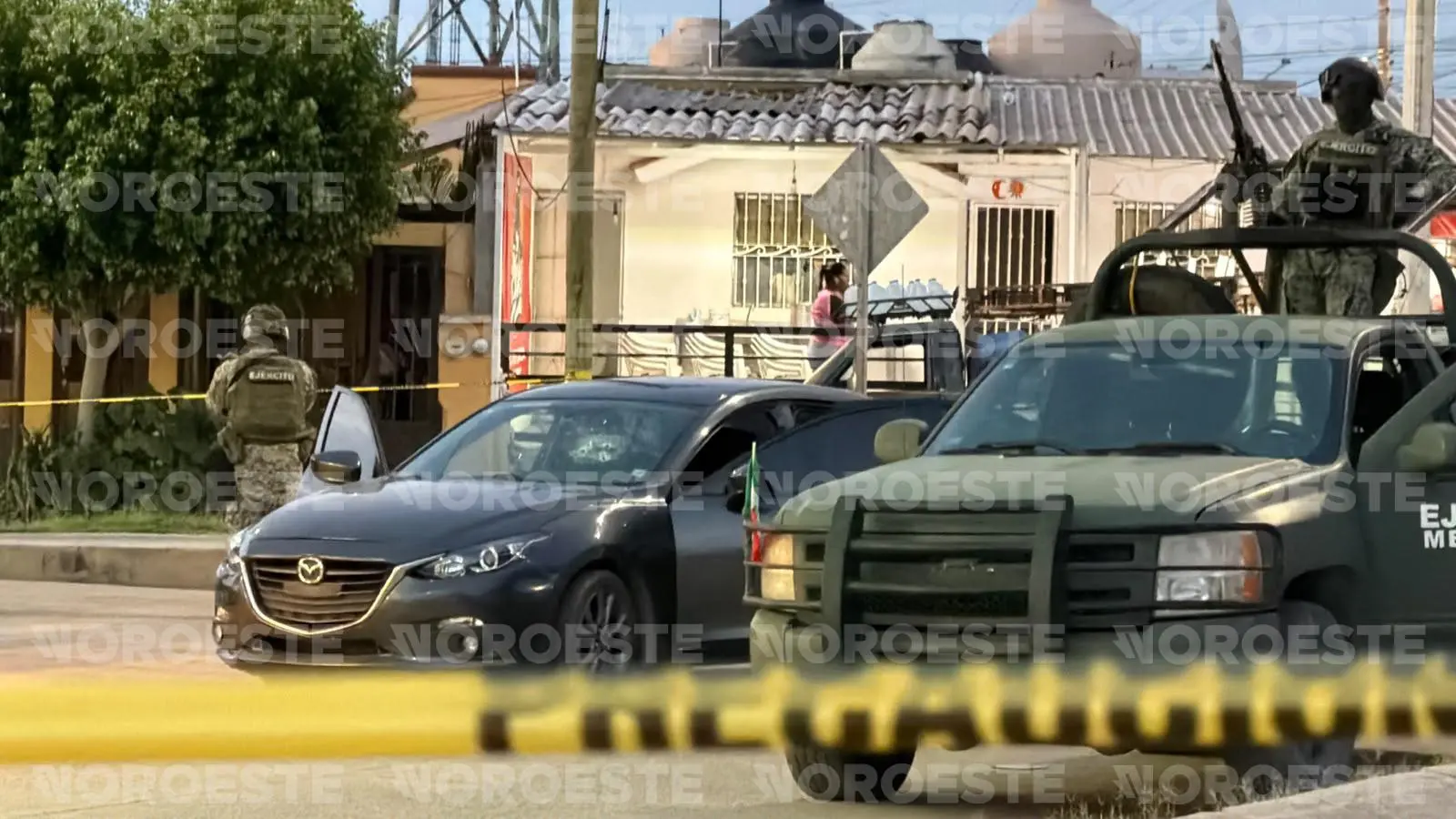 $!Atacan a balazos vivienda en Villa de las Flores, en Mazatlán