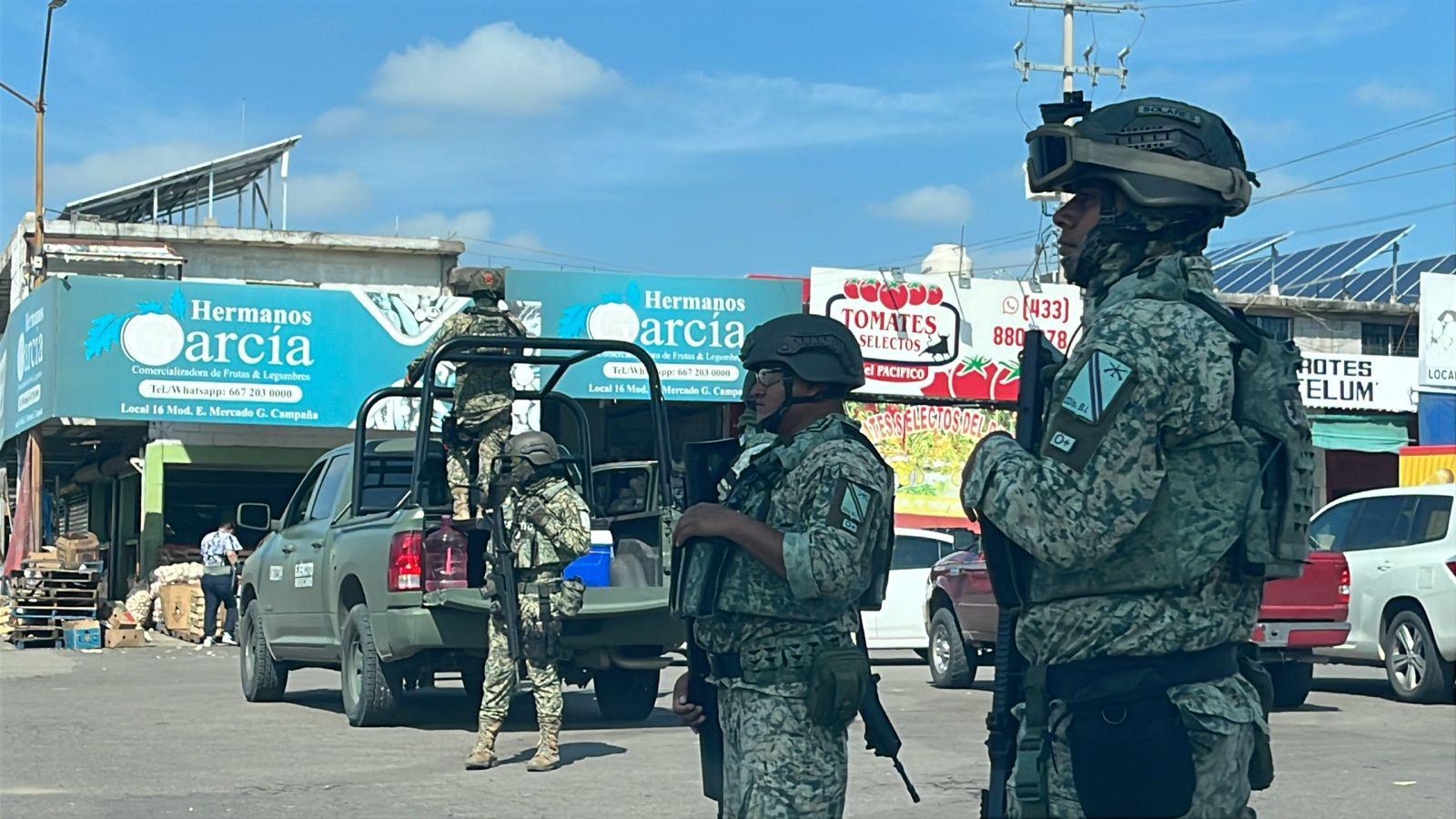 $!Ataque a balazos en el Mercado de Abastos de Culiacán deja dos heridos