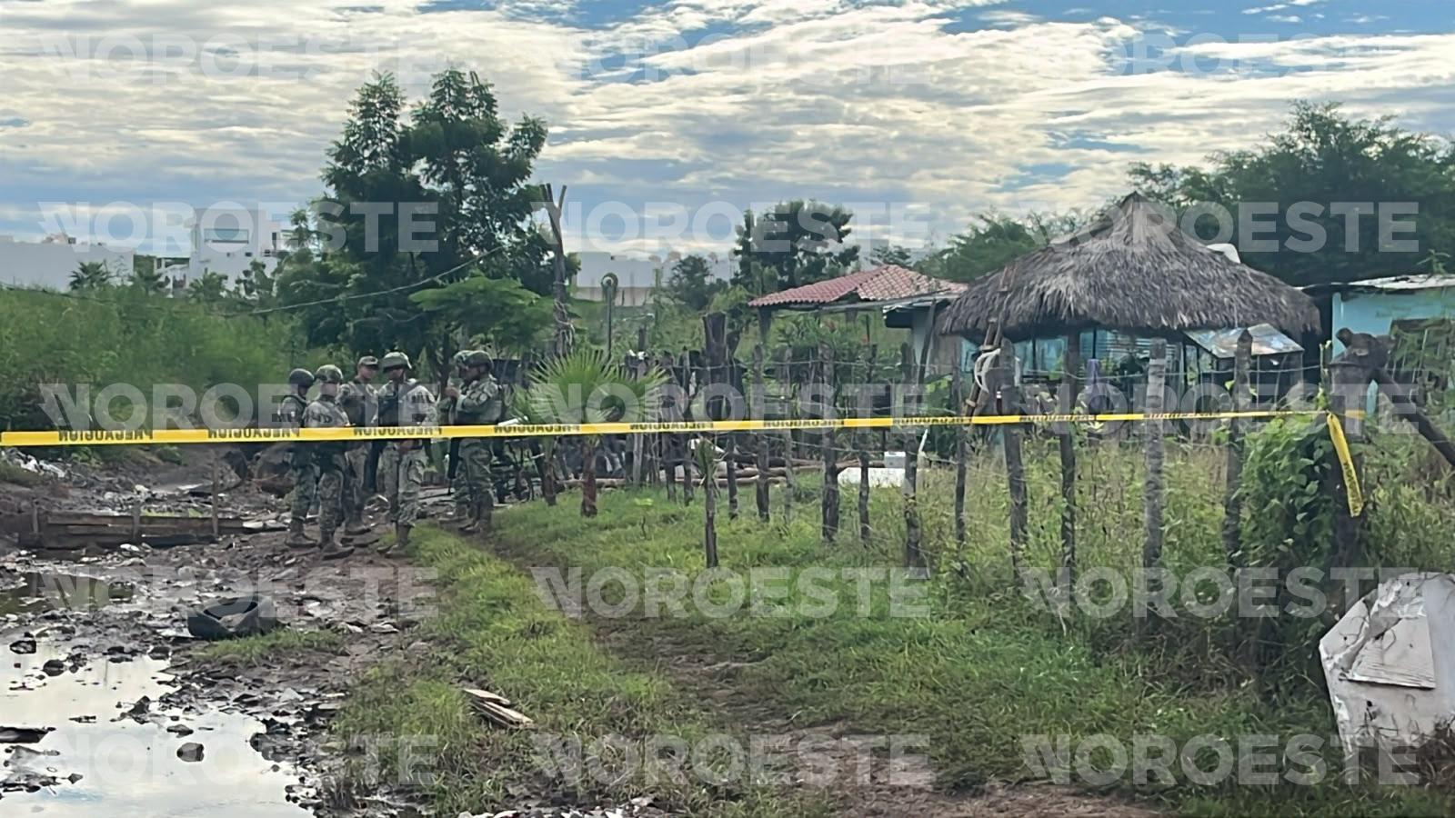 $!Localizan a un hombre asesinado a balazos en el sector Valle del Agua, Culiacán