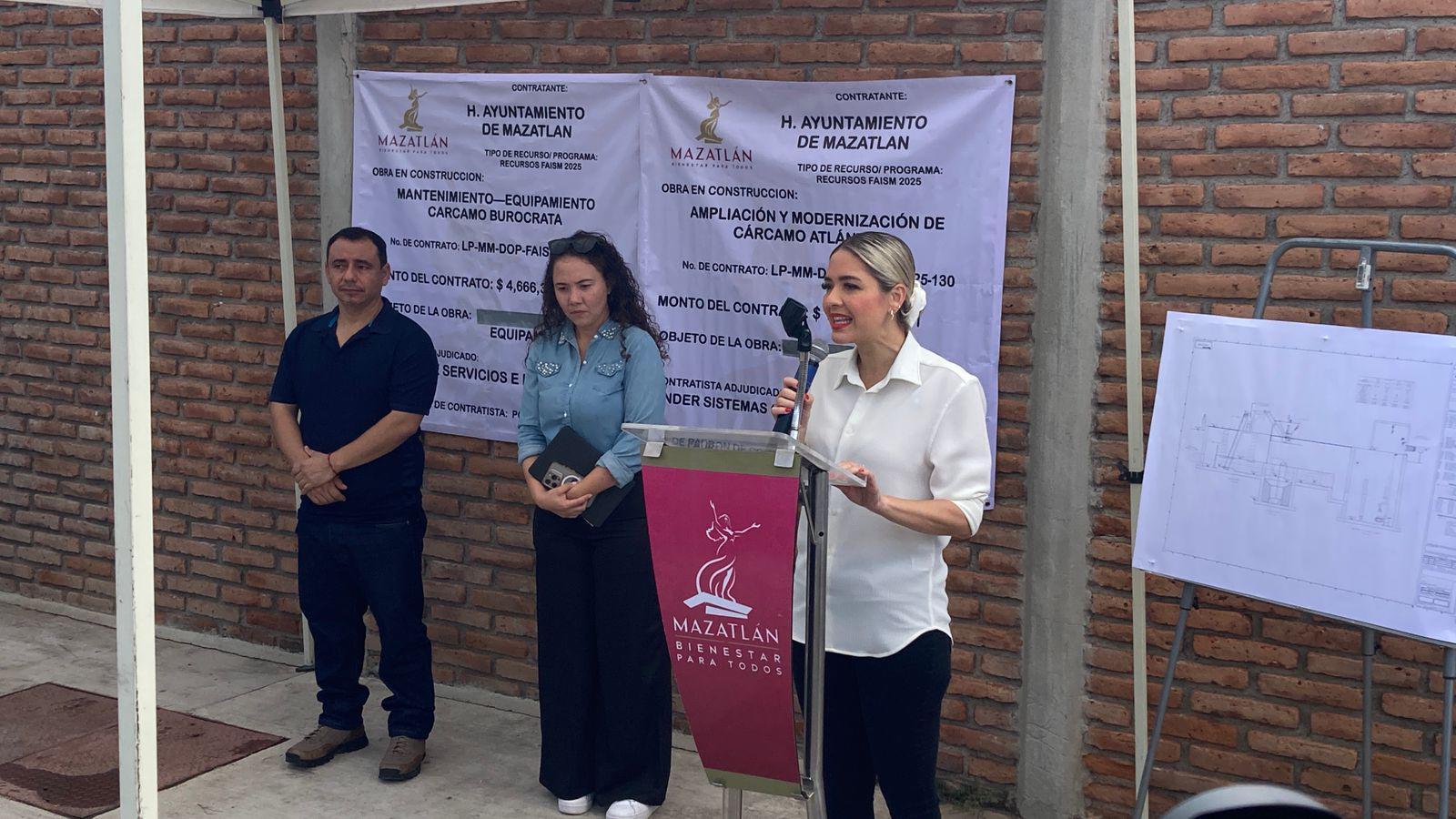 $!Ponen en marcha en Mazatlán trabajos de modernización y equipamientos en dos cárcamos