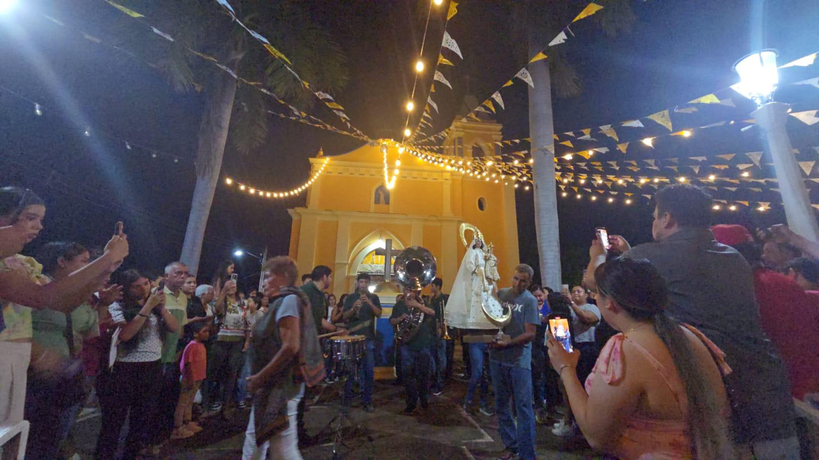 $!Celebran en Cacalotán, Rosario, la solemnidad de la Virgen de Loreto