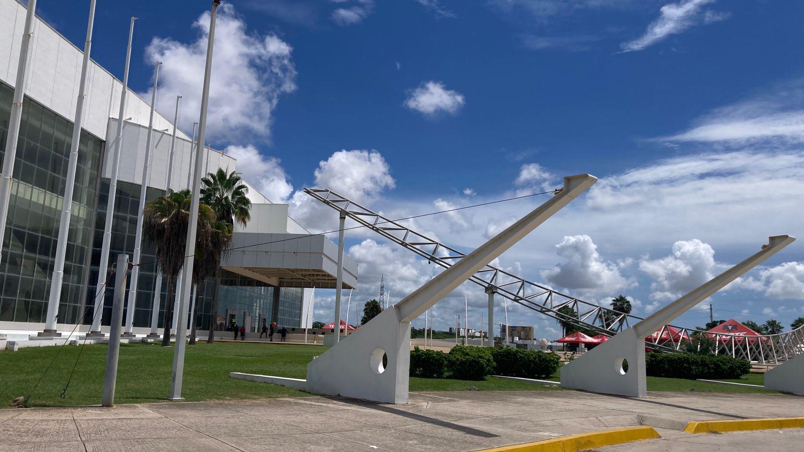 $!Alistan instalaciones para recibir a Claudia Sheinbaum en Mazatlán