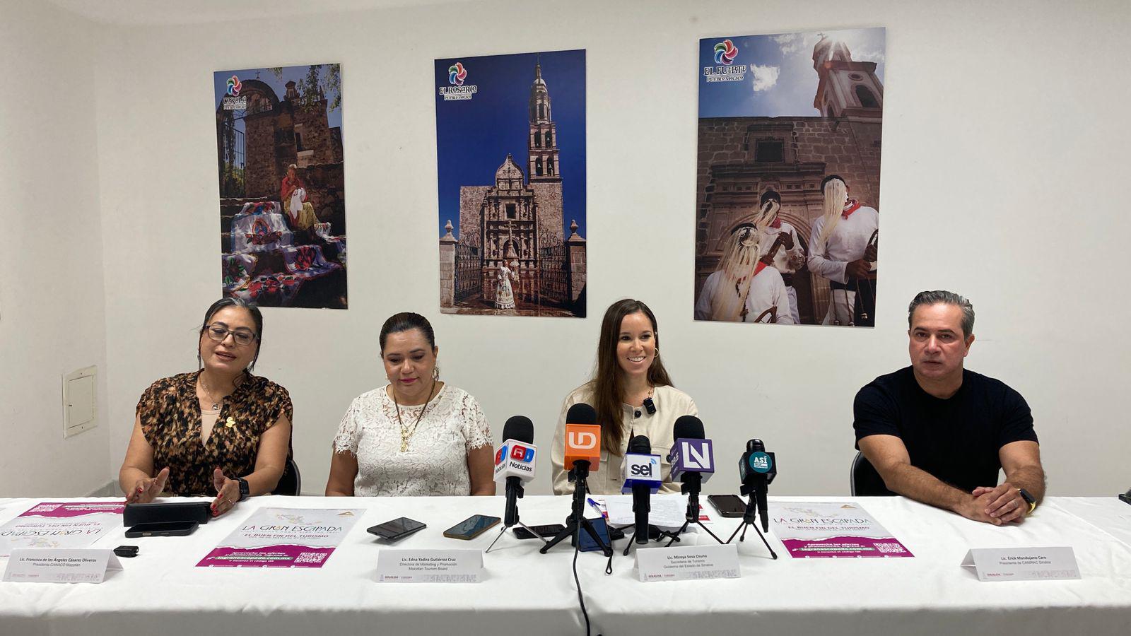 $!Presentan en Mazatlán ‘La Gran Escapada’, el Buen Fin del turismo que ofrecerá descuentos y promociones